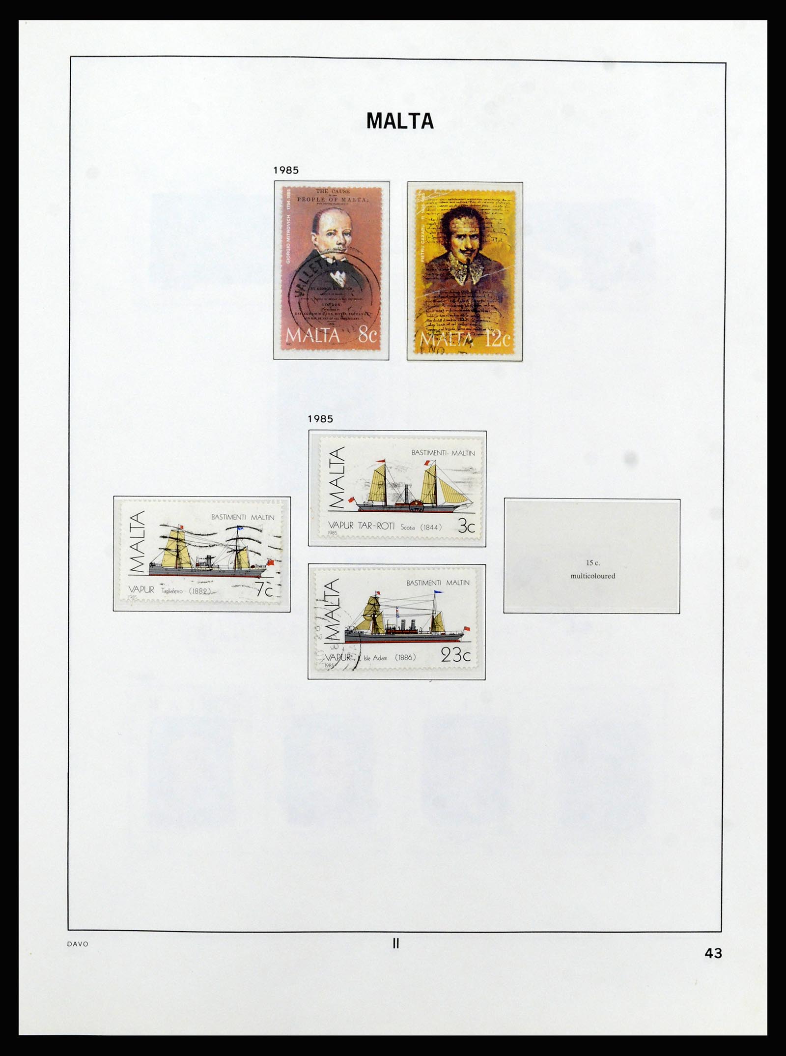 37212 067 - Stamp collection 37212 Malta 1863-1989.