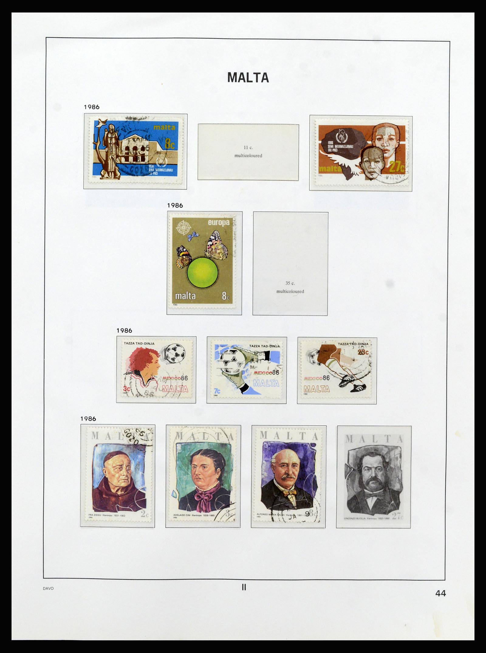 37212 068 - Postzegelverzameling 37212 Malta 1863-1989.