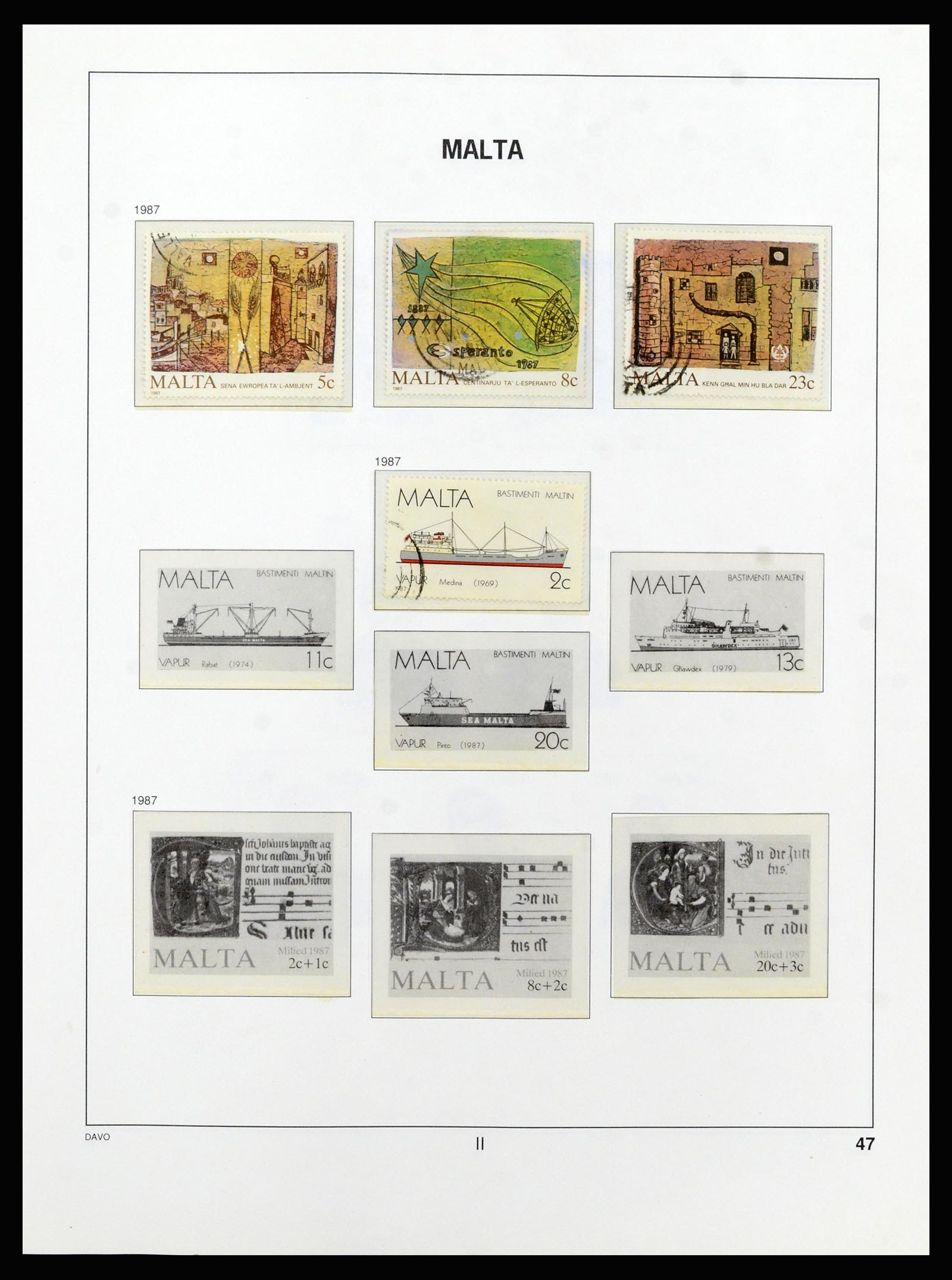 37212 071 - Postzegelverzameling 37212 Malta 1863-1989.