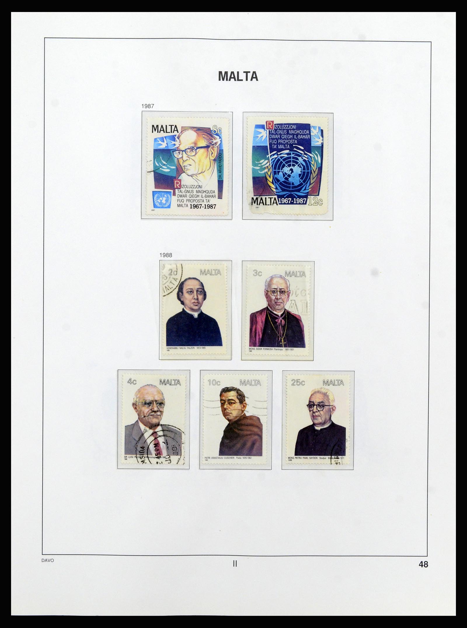 37212 072 - Postzegelverzameling 37212 Malta 1863-1989.