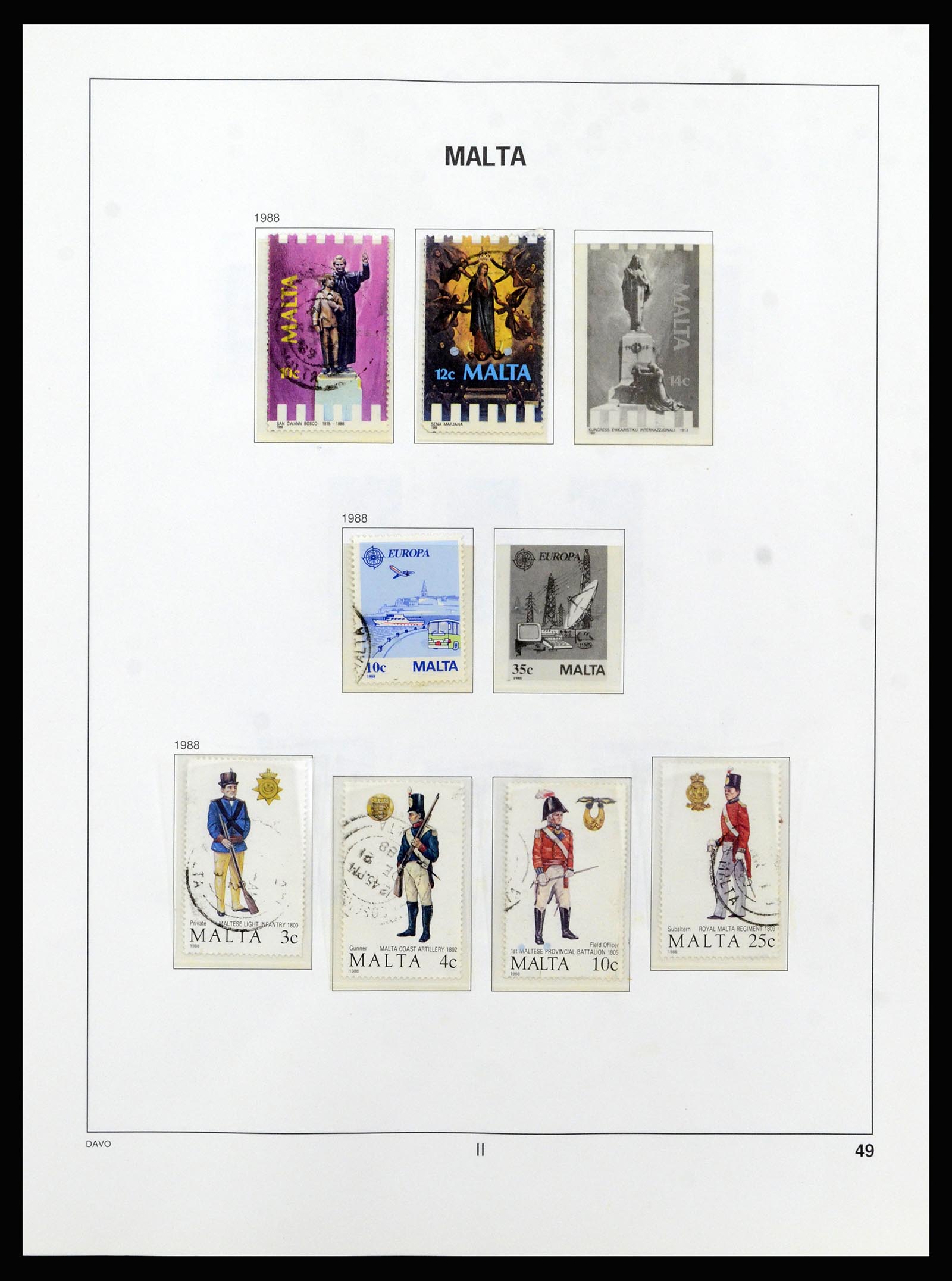 37212 073 - Postzegelverzameling 37212 Malta 1863-1989.