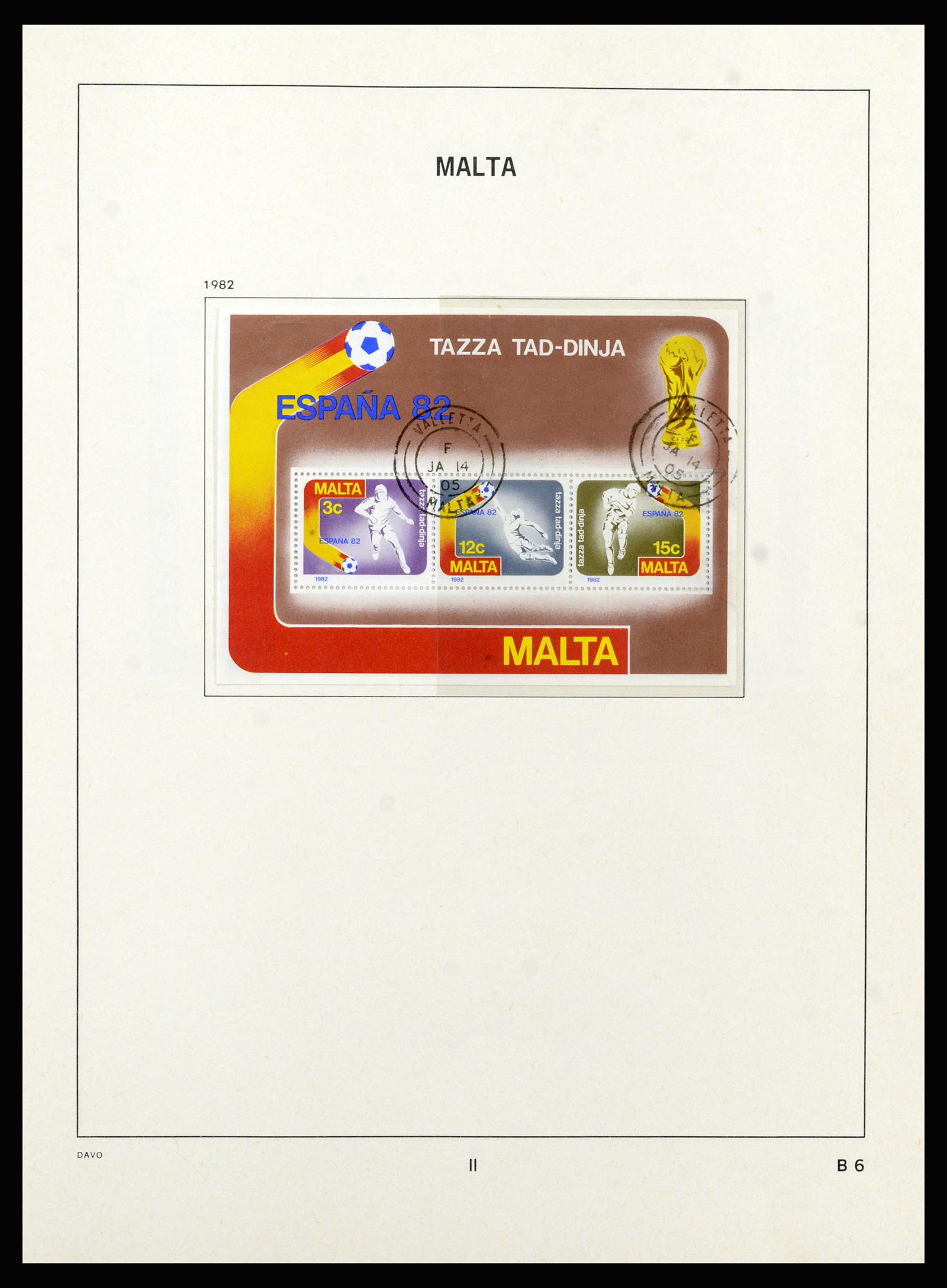 37212 080 - Postzegelverzameling 37212 Malta 1863-1989.