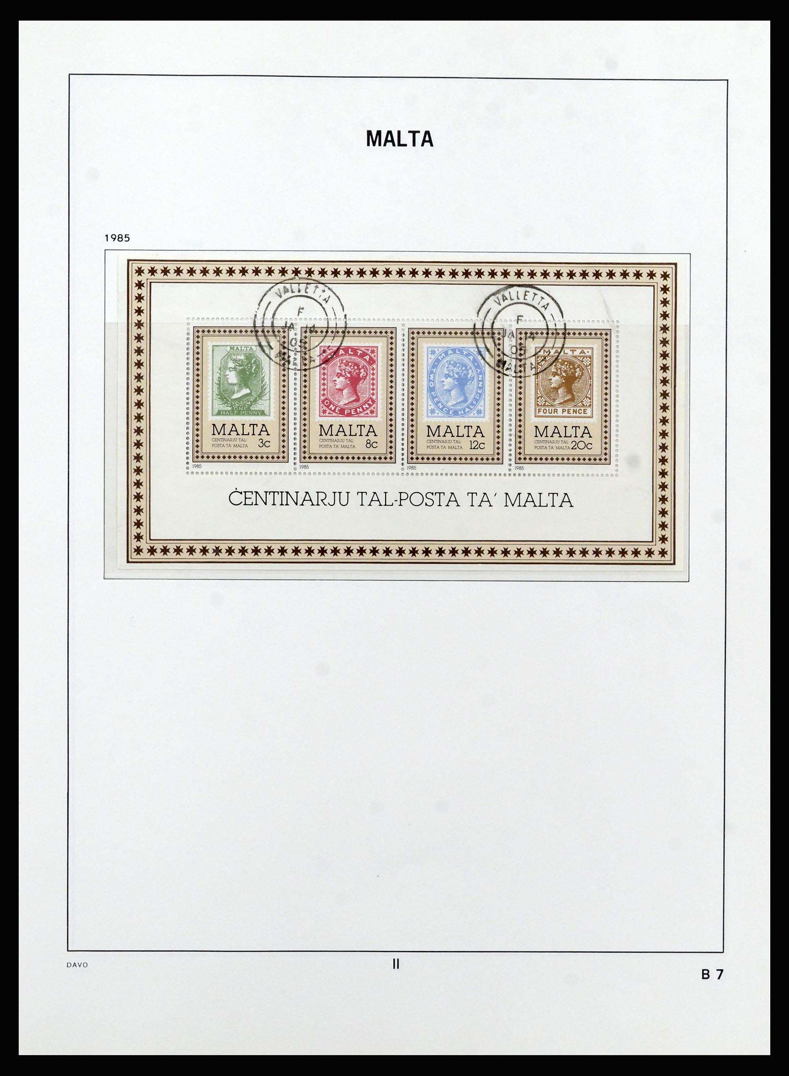 37212 081 - Stamp collection 37212 Malta 1863-1989.