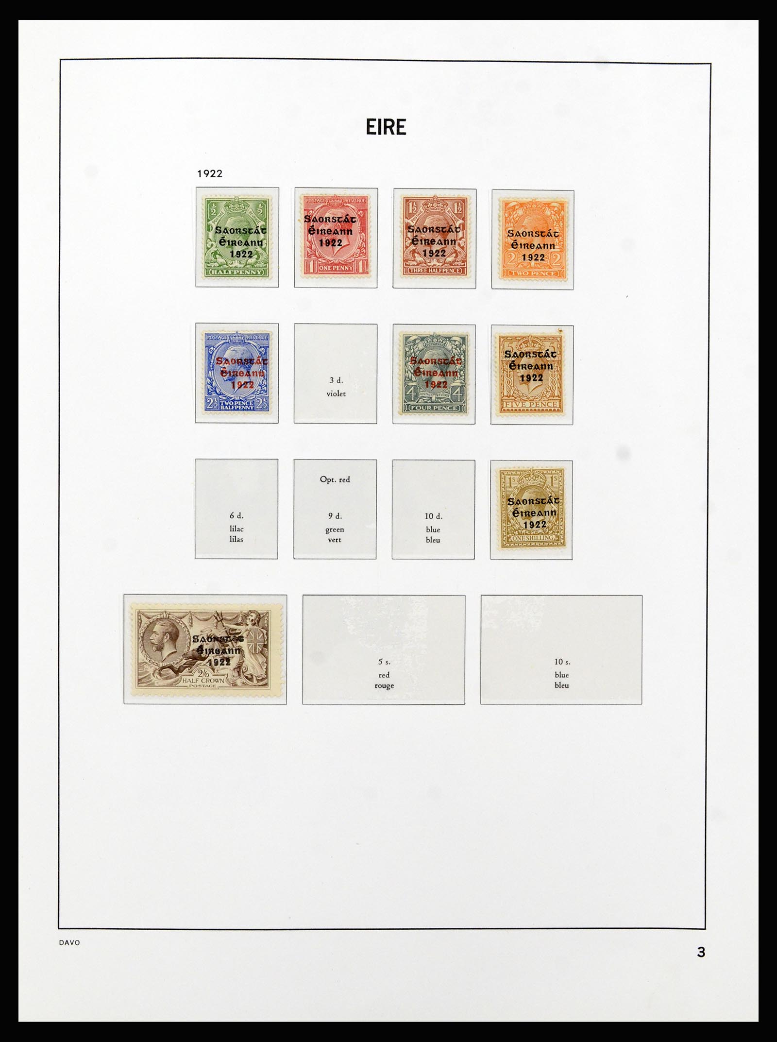 37213 003 - Postzegelverzameling 37213 Ierland 1922-1989.