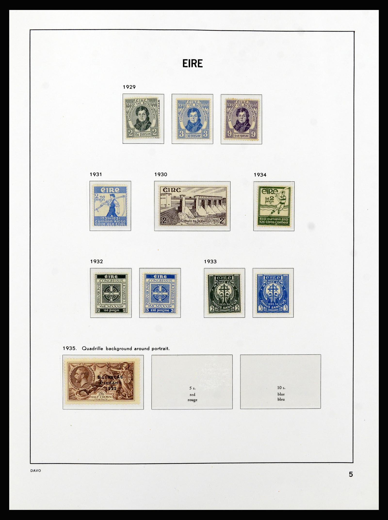 37213 005 - Postzegelverzameling 37213 Ierland 1922-1989.