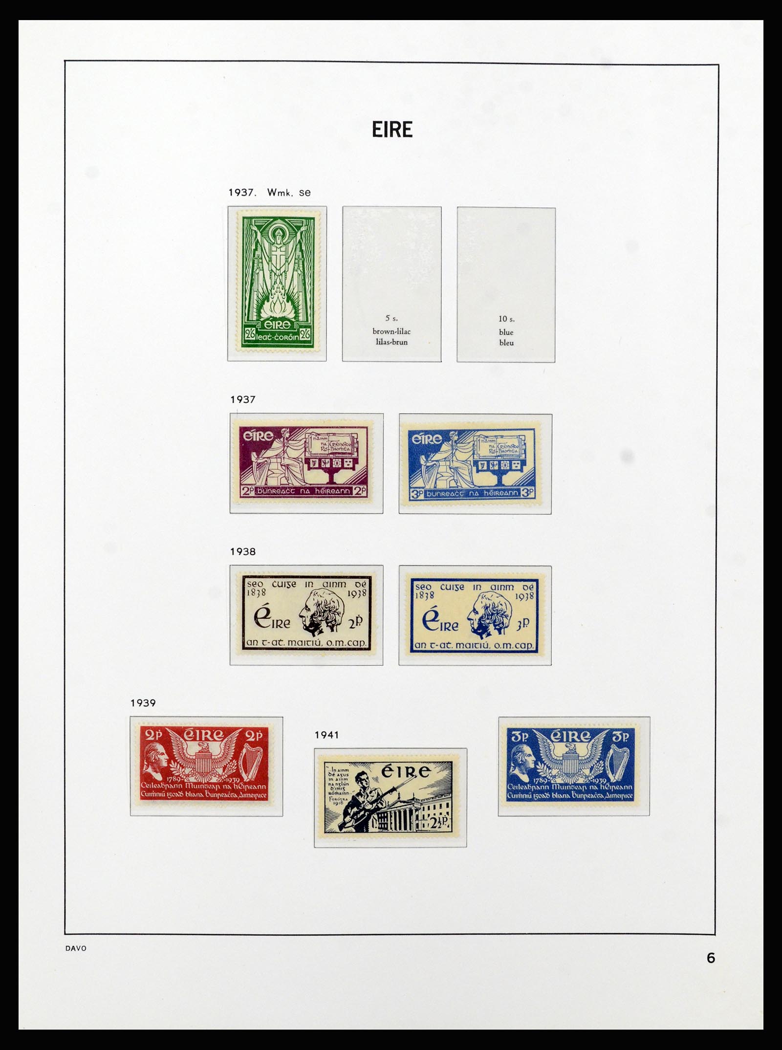 37213 006 - Postzegelverzameling 37213 Ierland 1922-1989.
