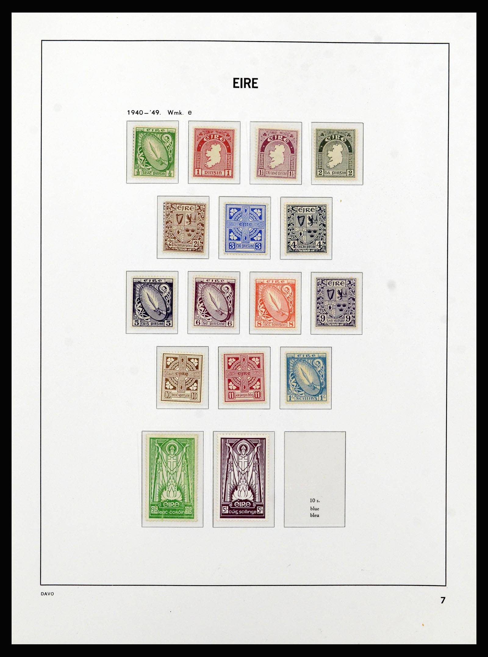37213 007 - Postzegelverzameling 37213 Ierland 1922-1989.