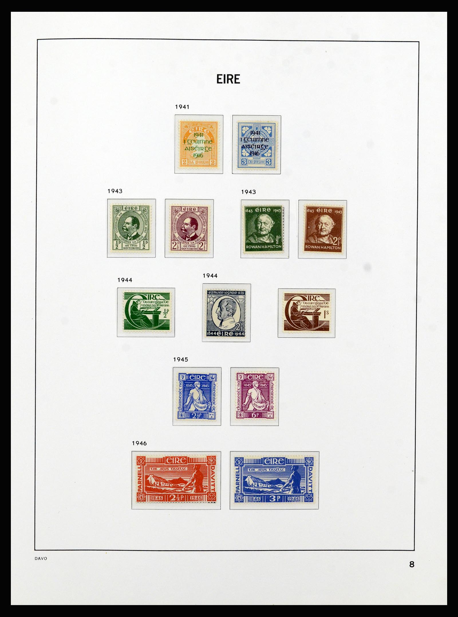37213 008 - Postzegelverzameling 37213 Ierland 1922-1989.