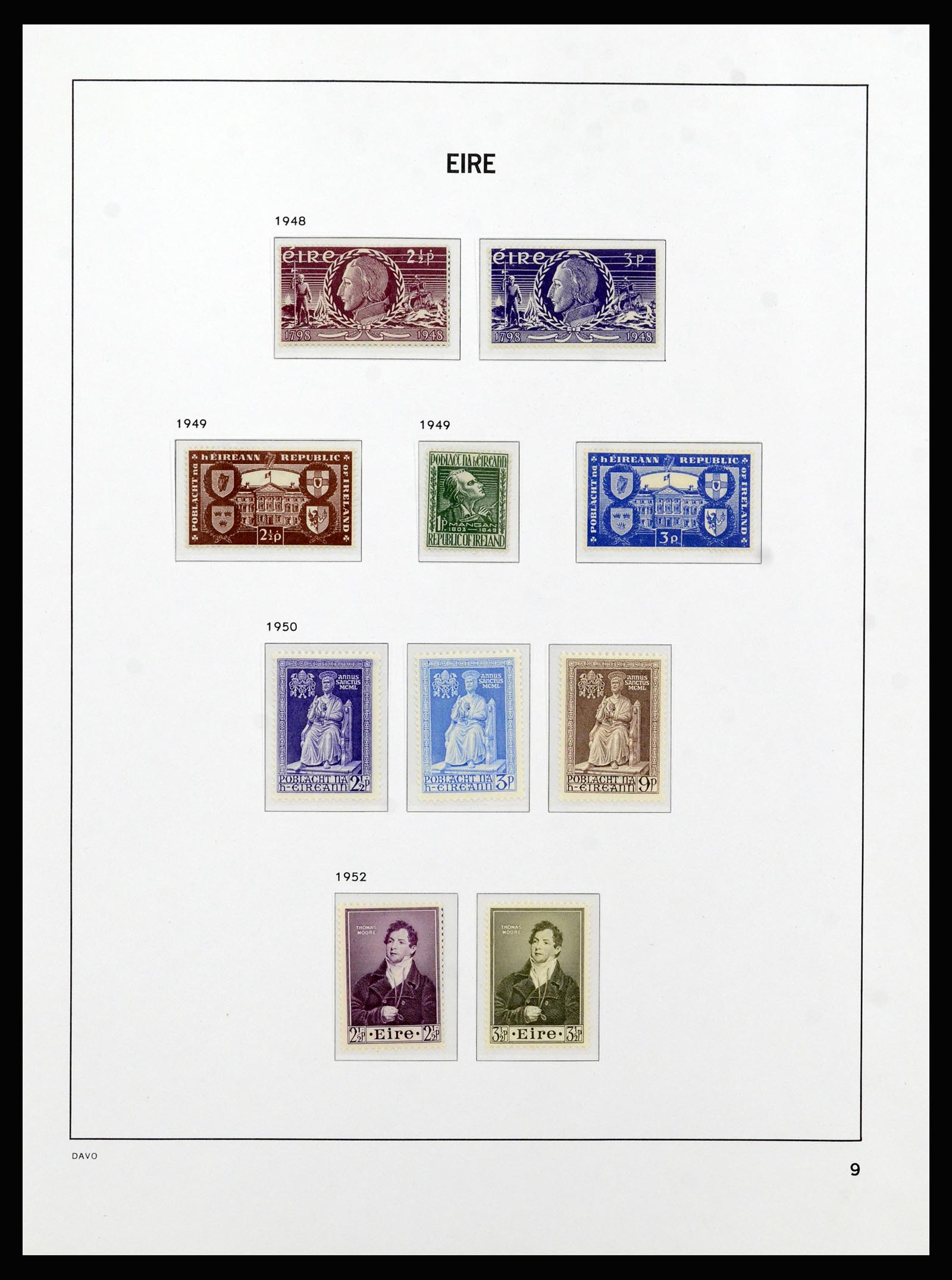37213 009 - Postzegelverzameling 37213 Ierland 1922-1989.