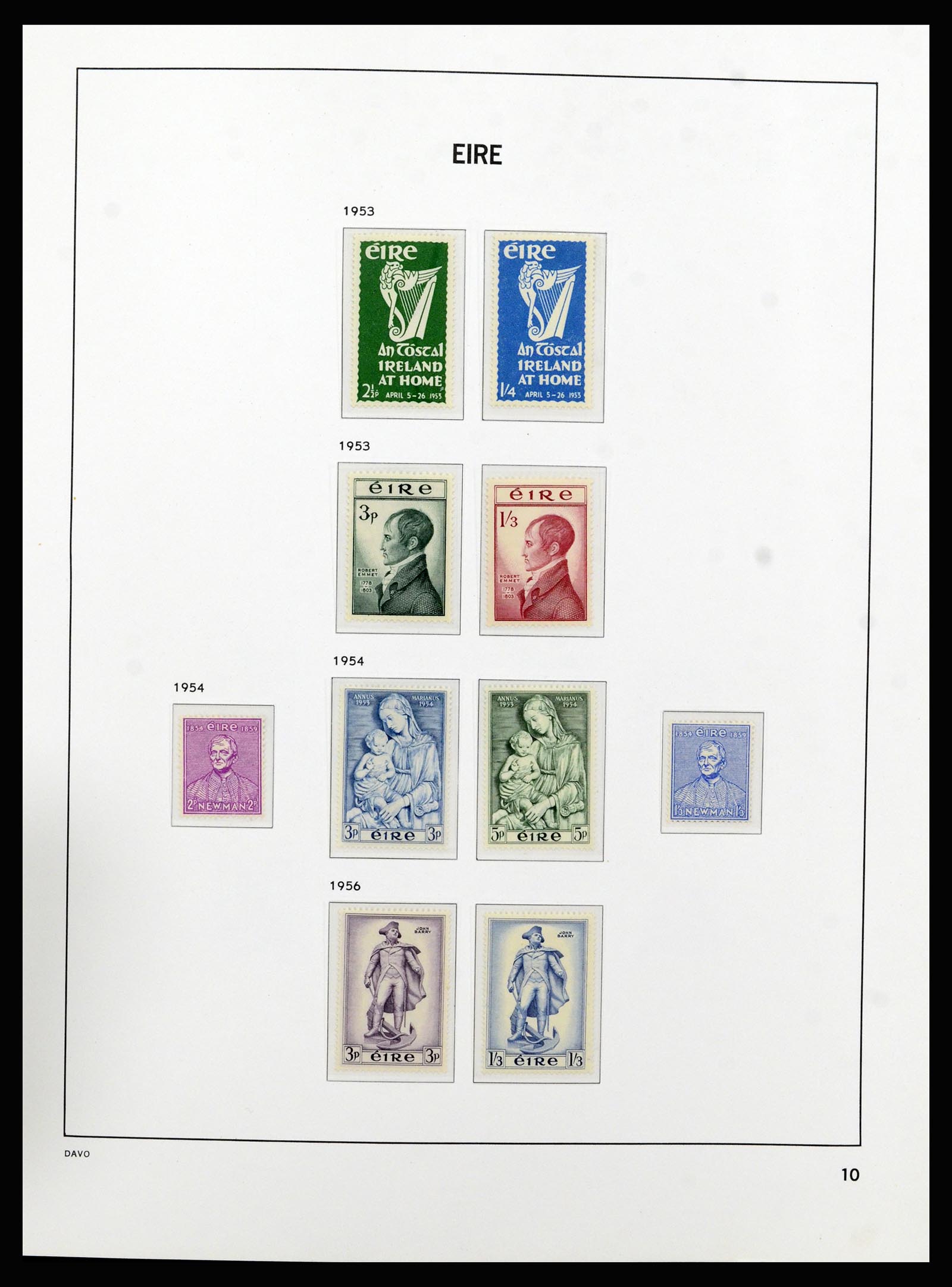 37213 010 - Postzegelverzameling 37213 Ierland 1922-1989.