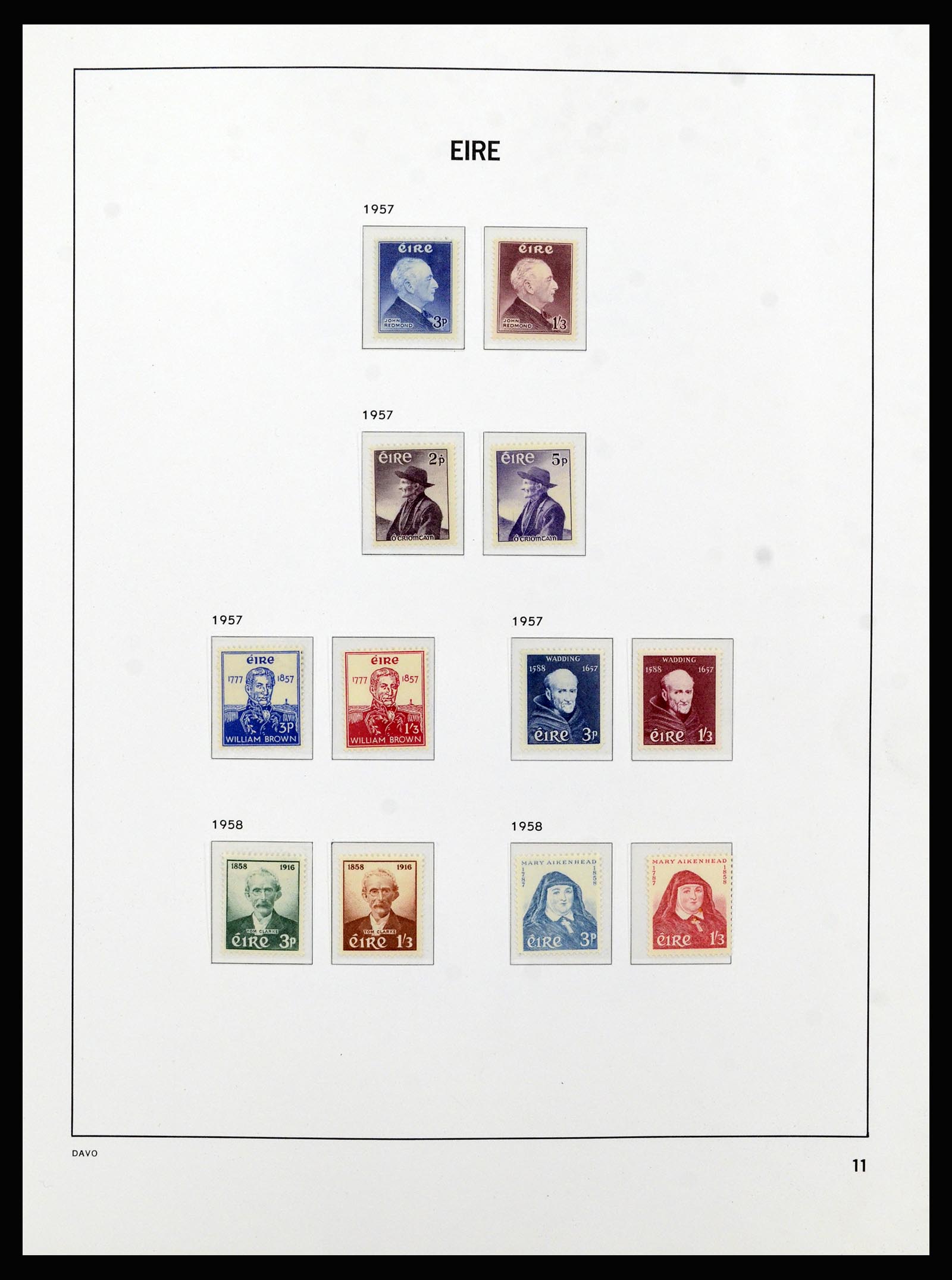 37213 011 - Postzegelverzameling 37213 Ierland 1922-1989.