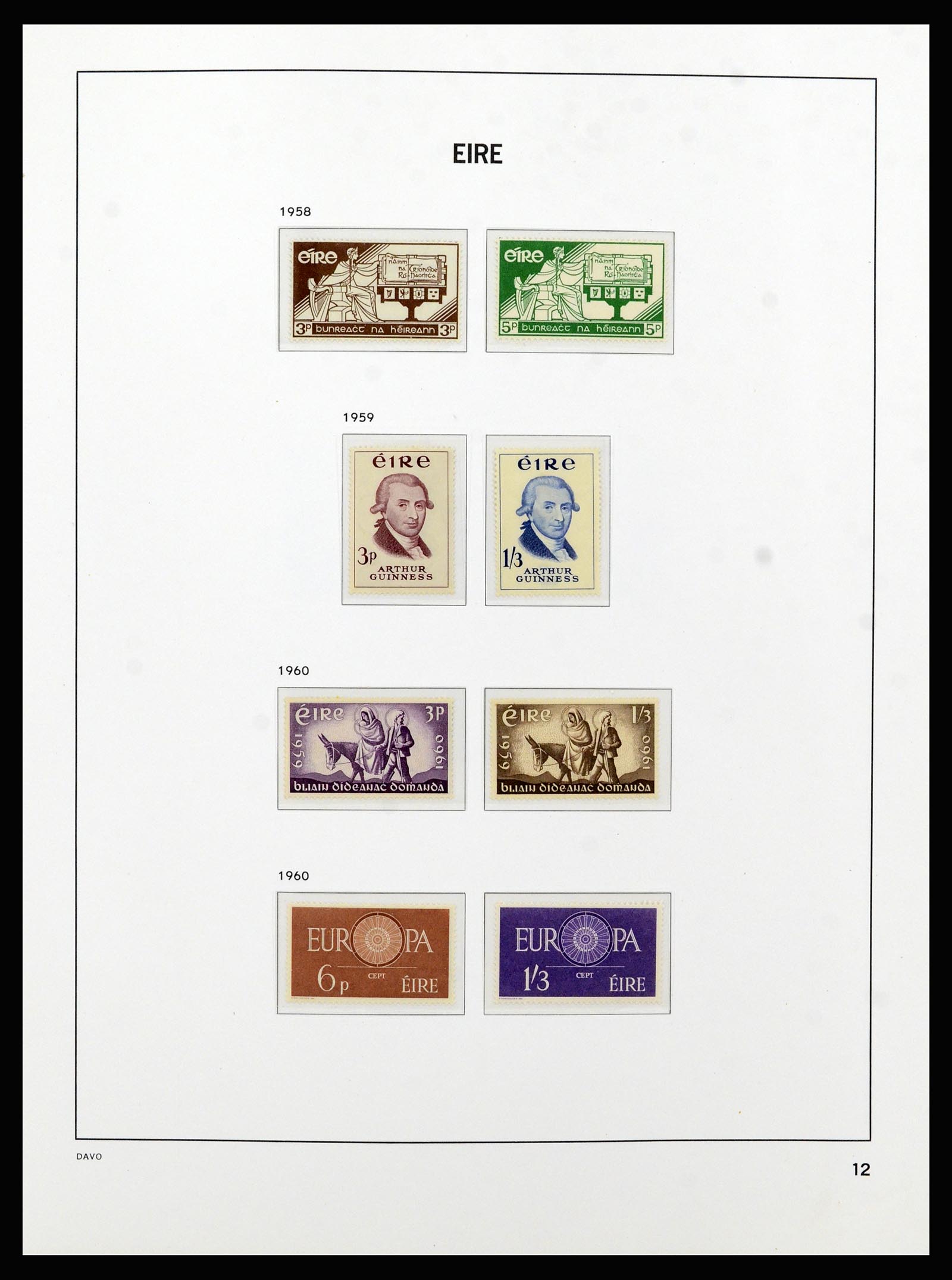 37213 012 - Postzegelverzameling 37213 Ierland 1922-1989.