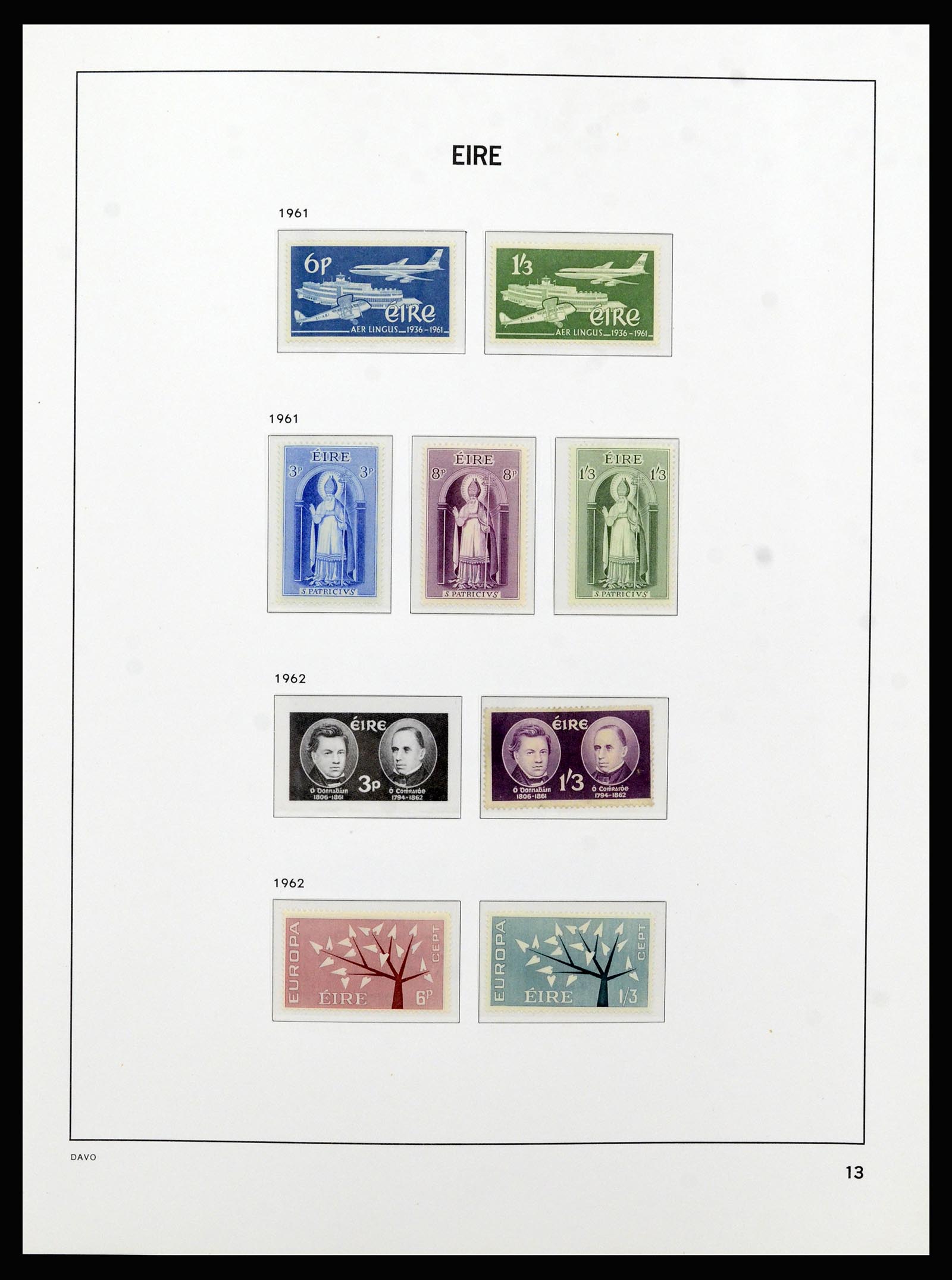37213 013 - Postzegelverzameling 37213 Ierland 1922-1989.