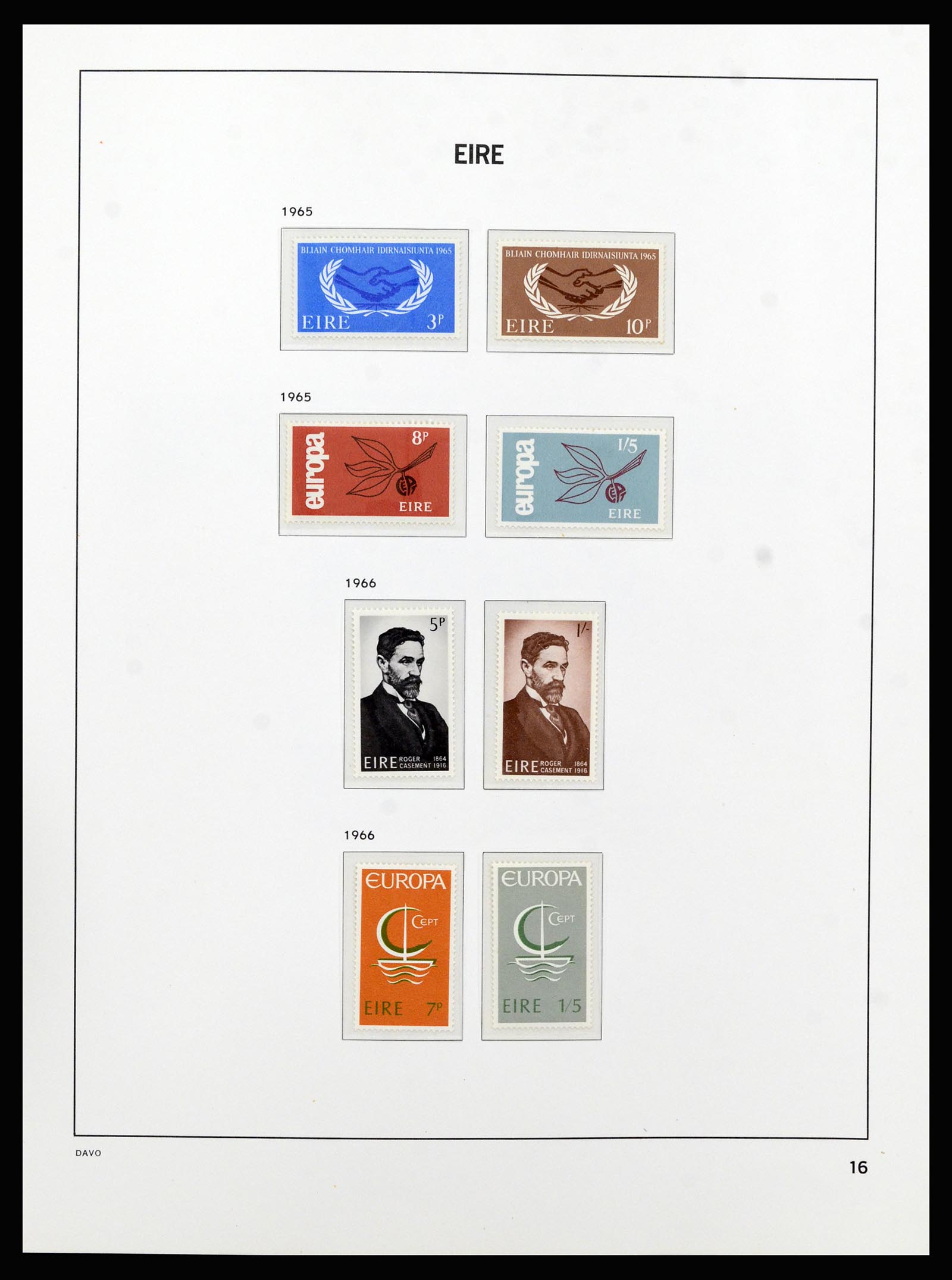 37213 016 - Postzegelverzameling 37213 Ierland 1922-1989.