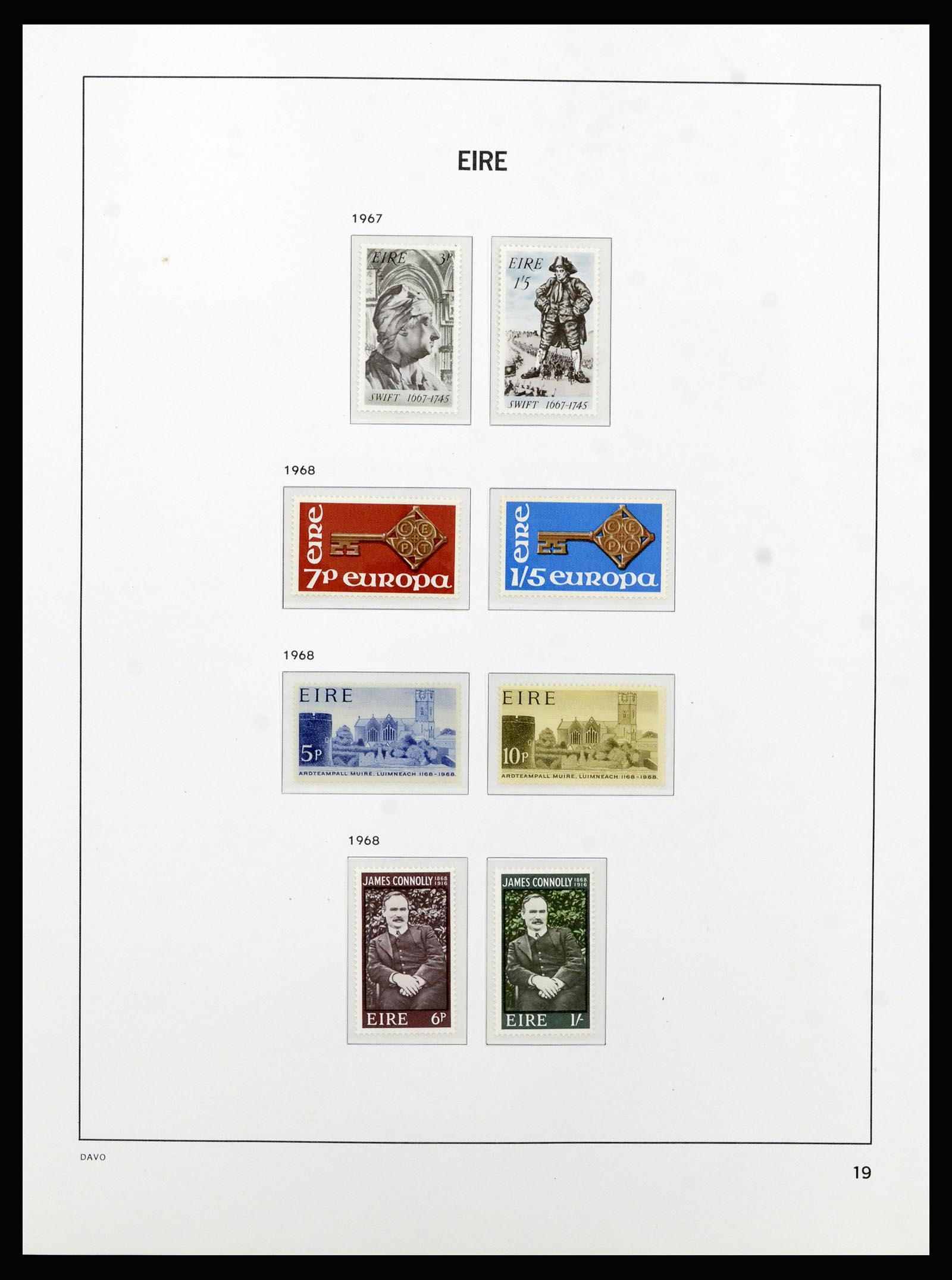 37213 019 - Postzegelverzameling 37213 Ierland 1922-1989.