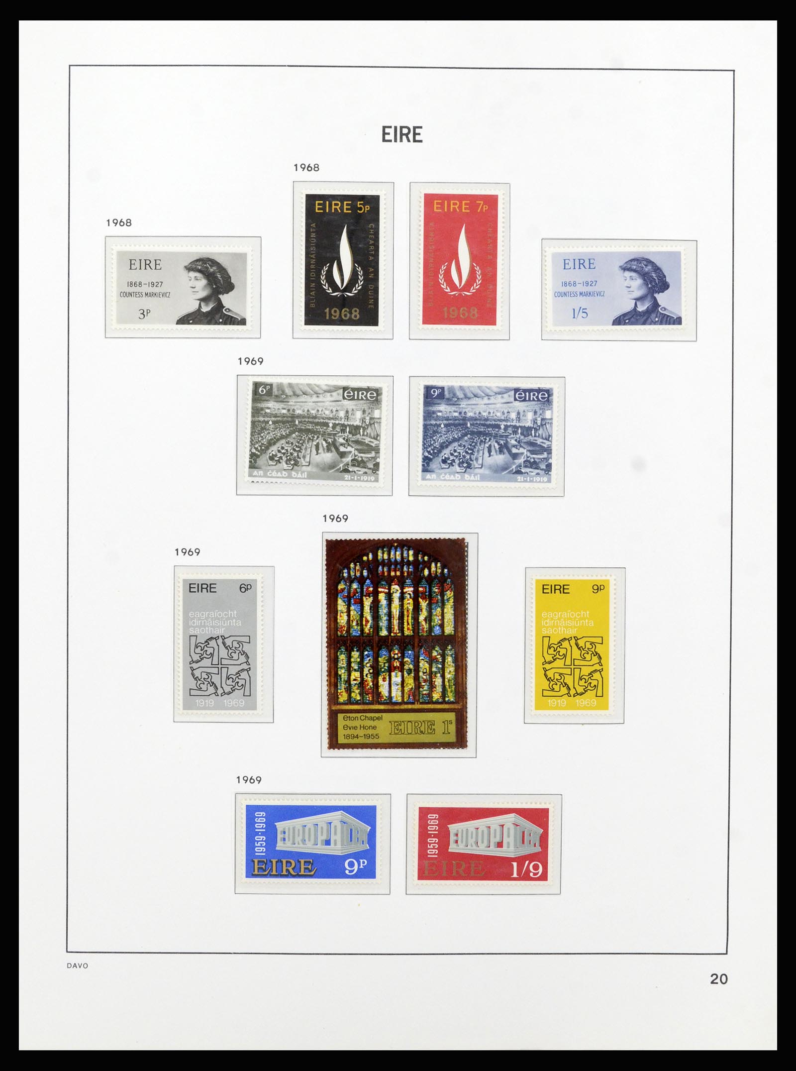 37213 020 - Postzegelverzameling 37213 Ierland 1922-1989.