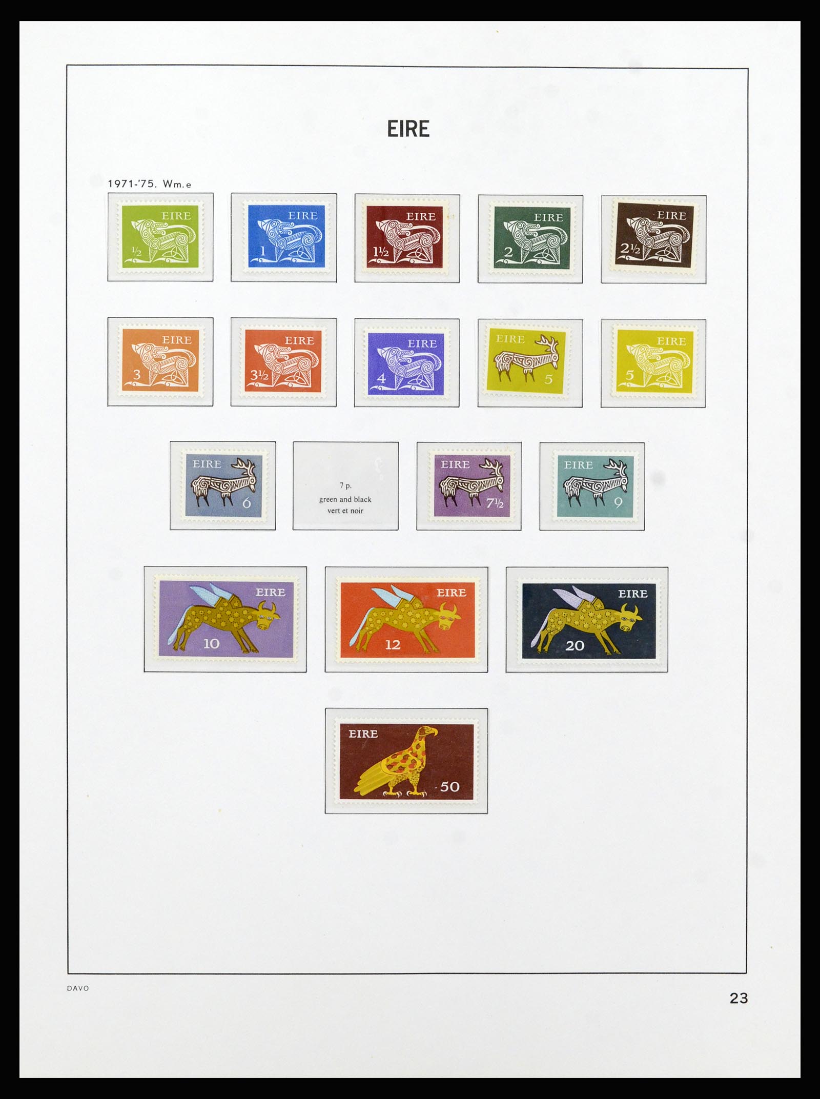 37213 023 - Postzegelverzameling 37213 Ierland 1922-1989.