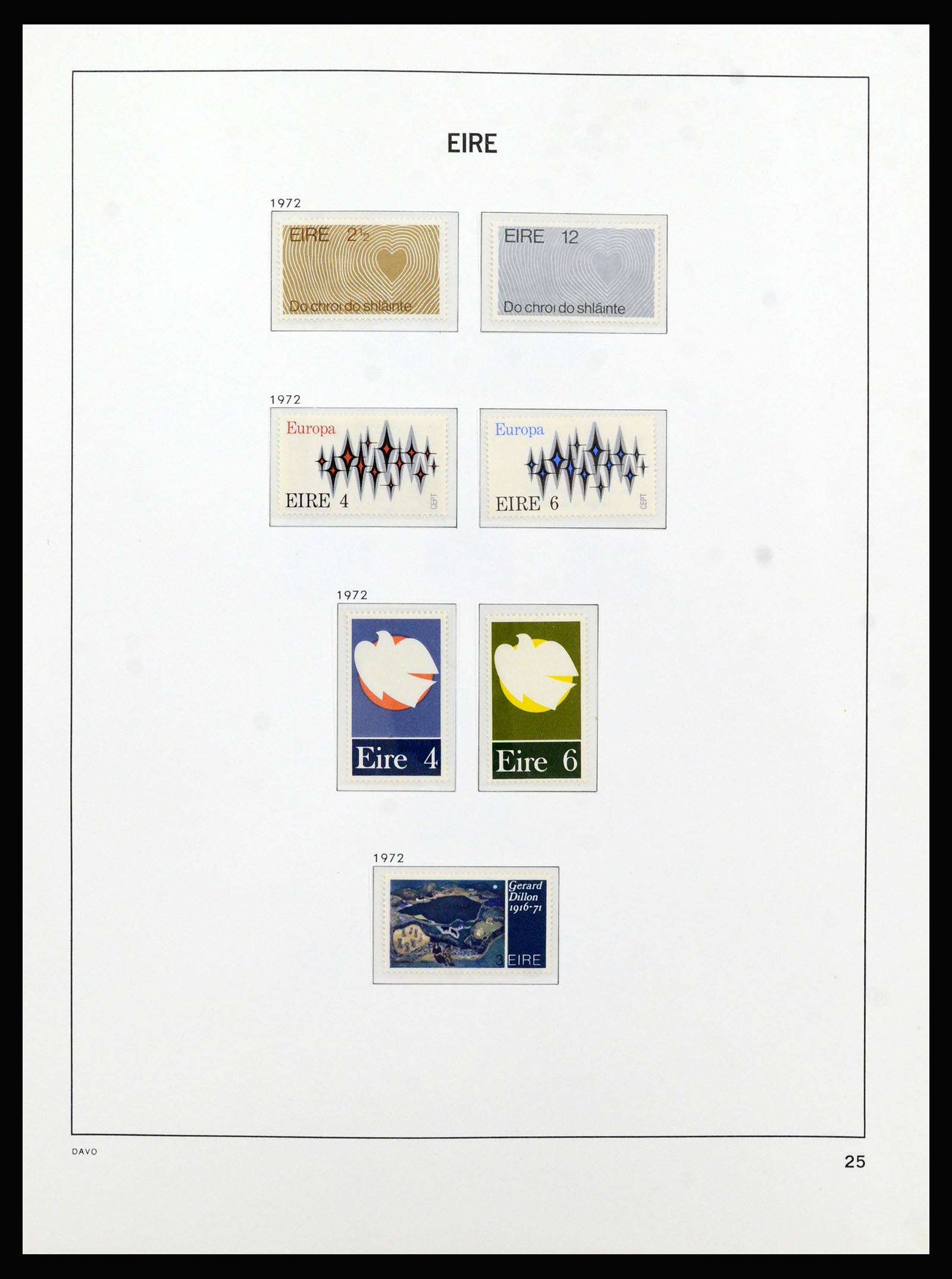 37213 025 - Postzegelverzameling 37213 Ierland 1922-1989.