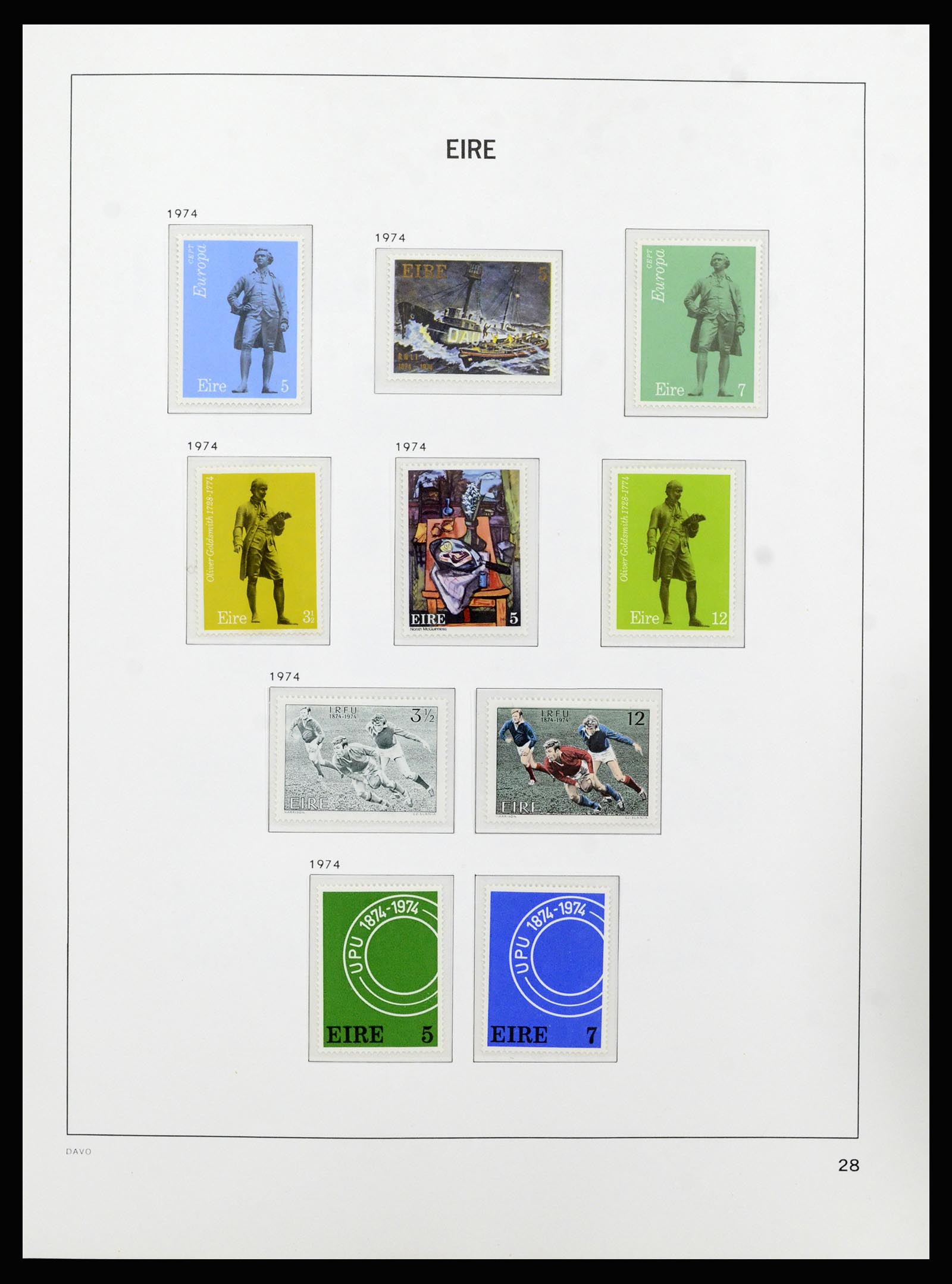 37213 028 - Postzegelverzameling 37213 Ierland 1922-1989.