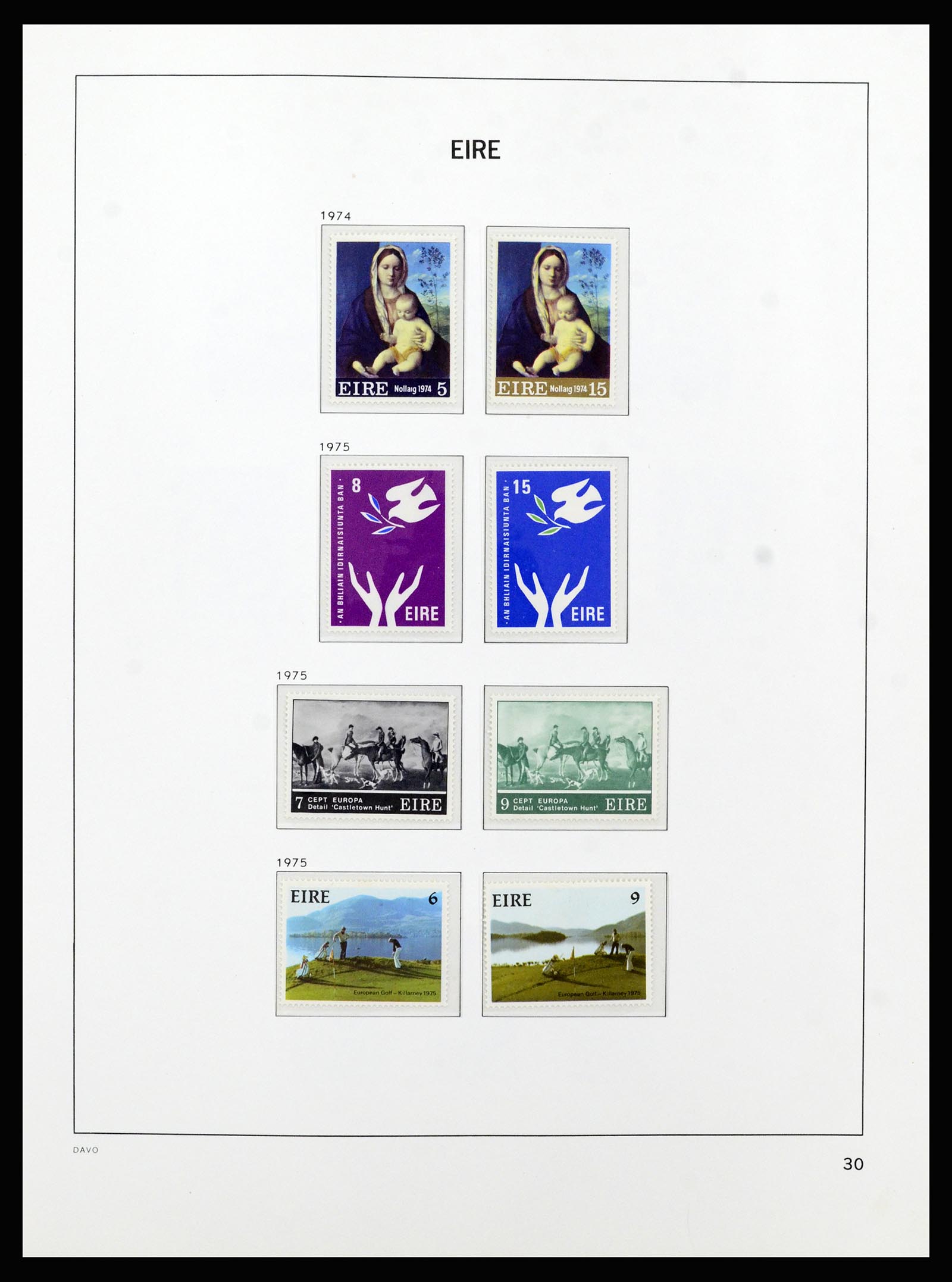 37213 030 - Postzegelverzameling 37213 Ierland 1922-1989.