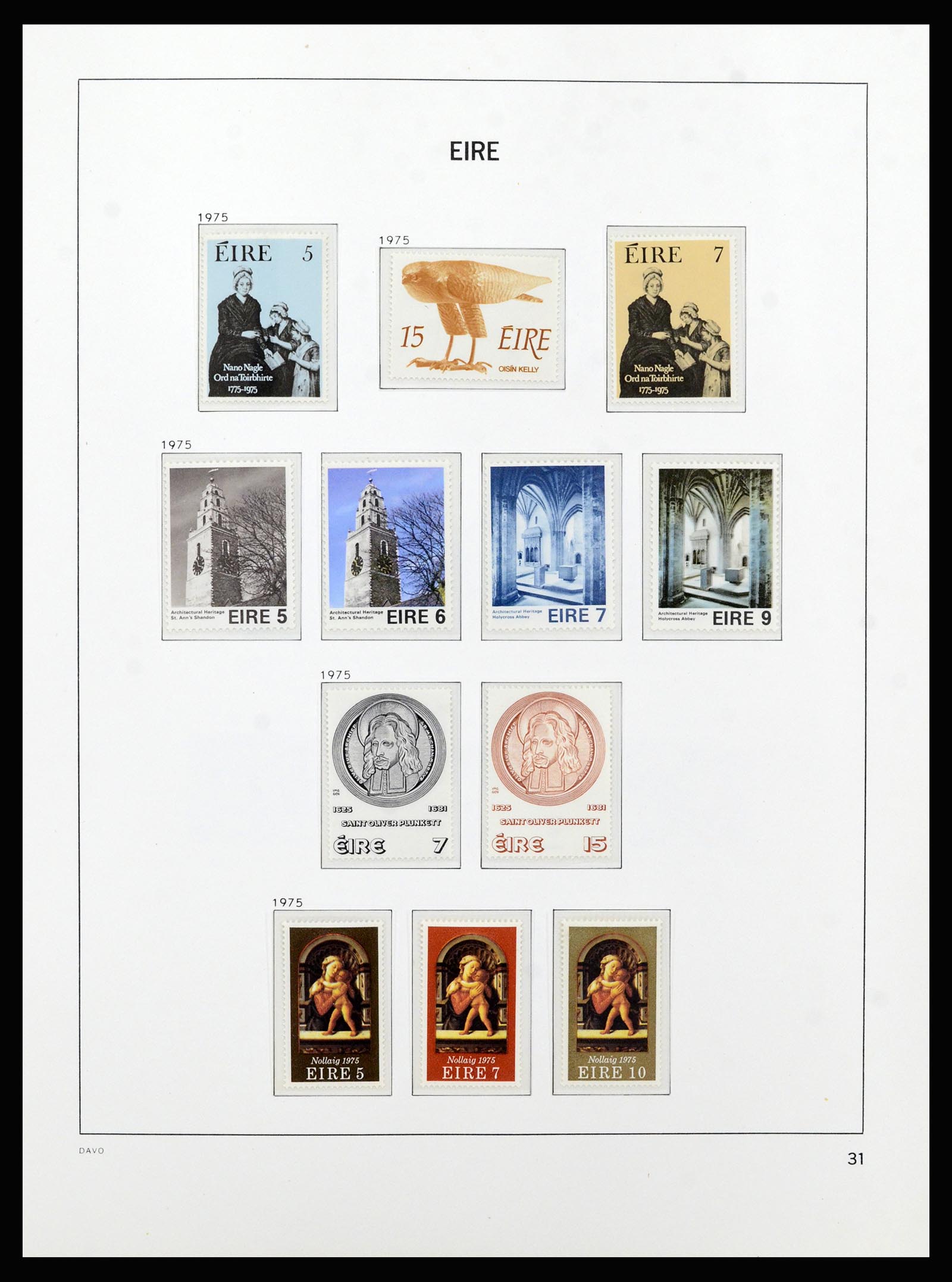 37213 031 - Postzegelverzameling 37213 Ierland 1922-1989.