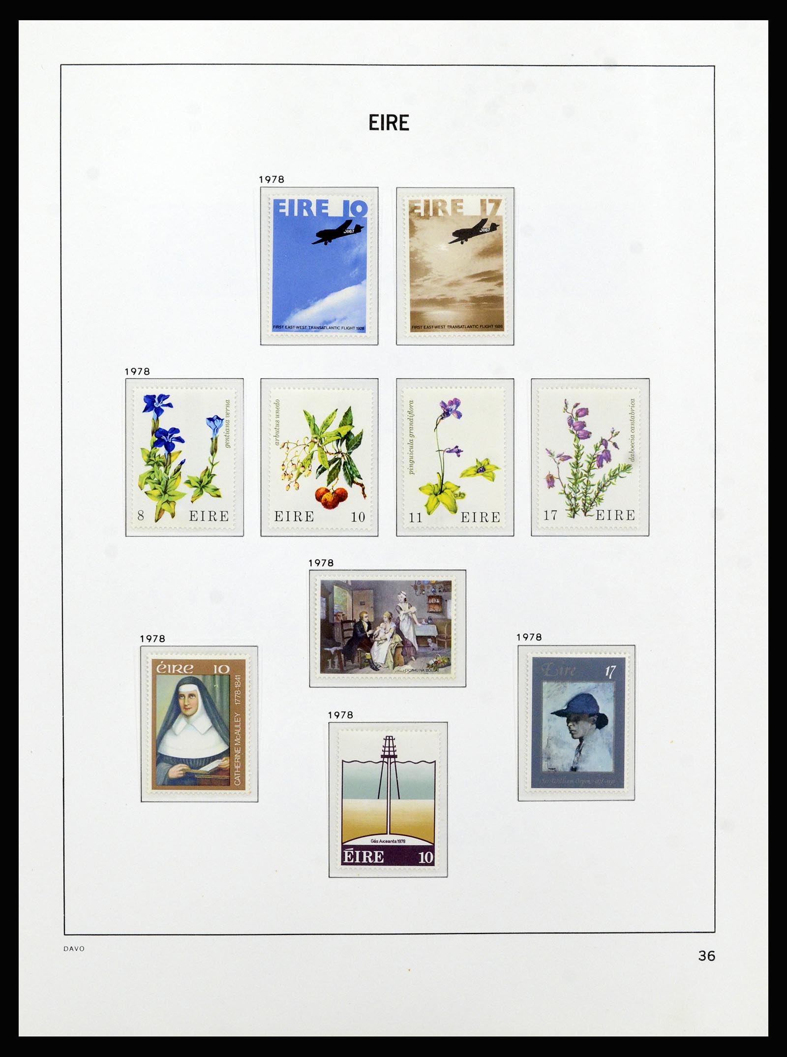 37213 035 - Postzegelverzameling 37213 Ierland 1922-1989.