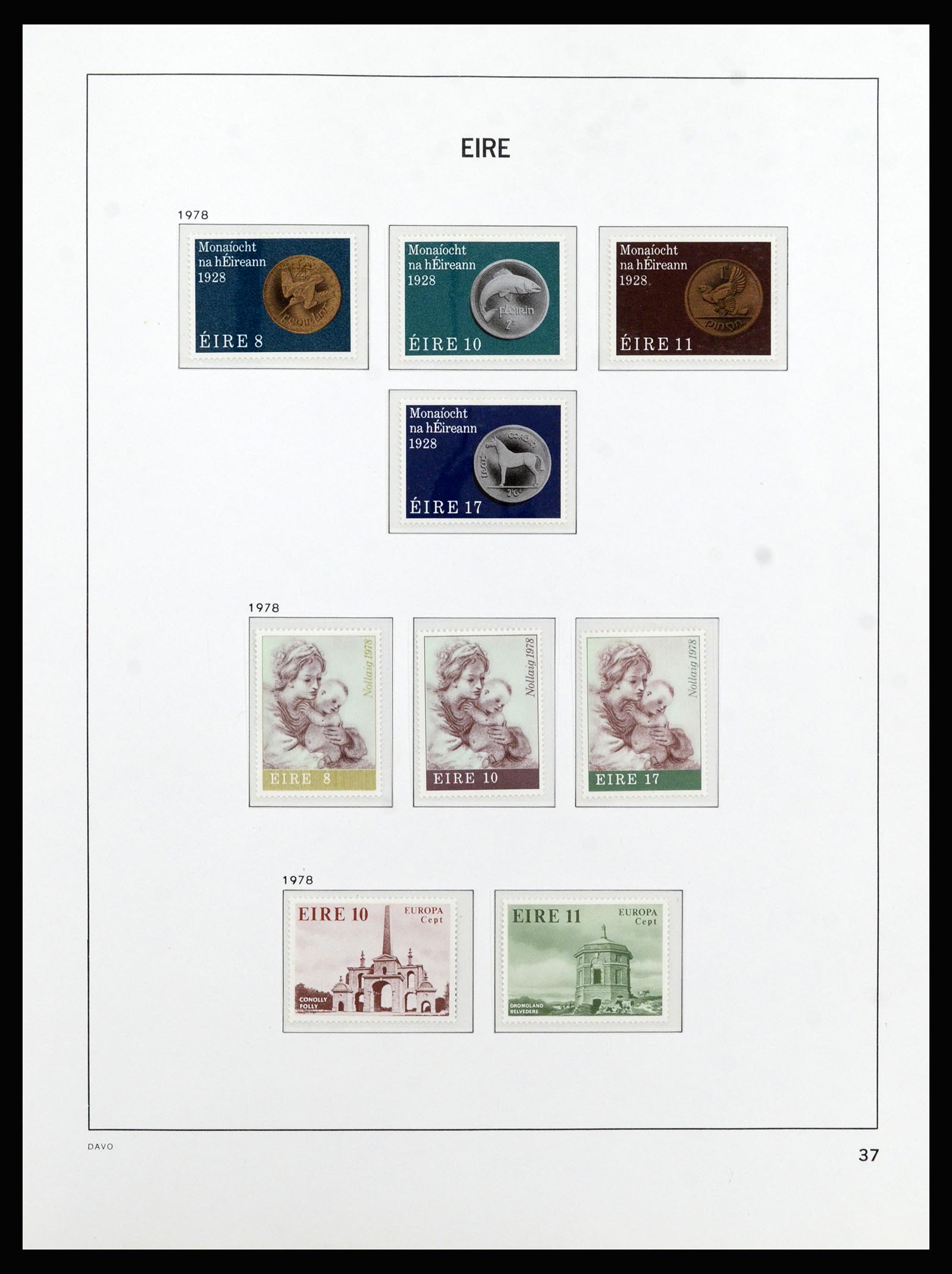 37213 036 - Postzegelverzameling 37213 Ierland 1922-1989.