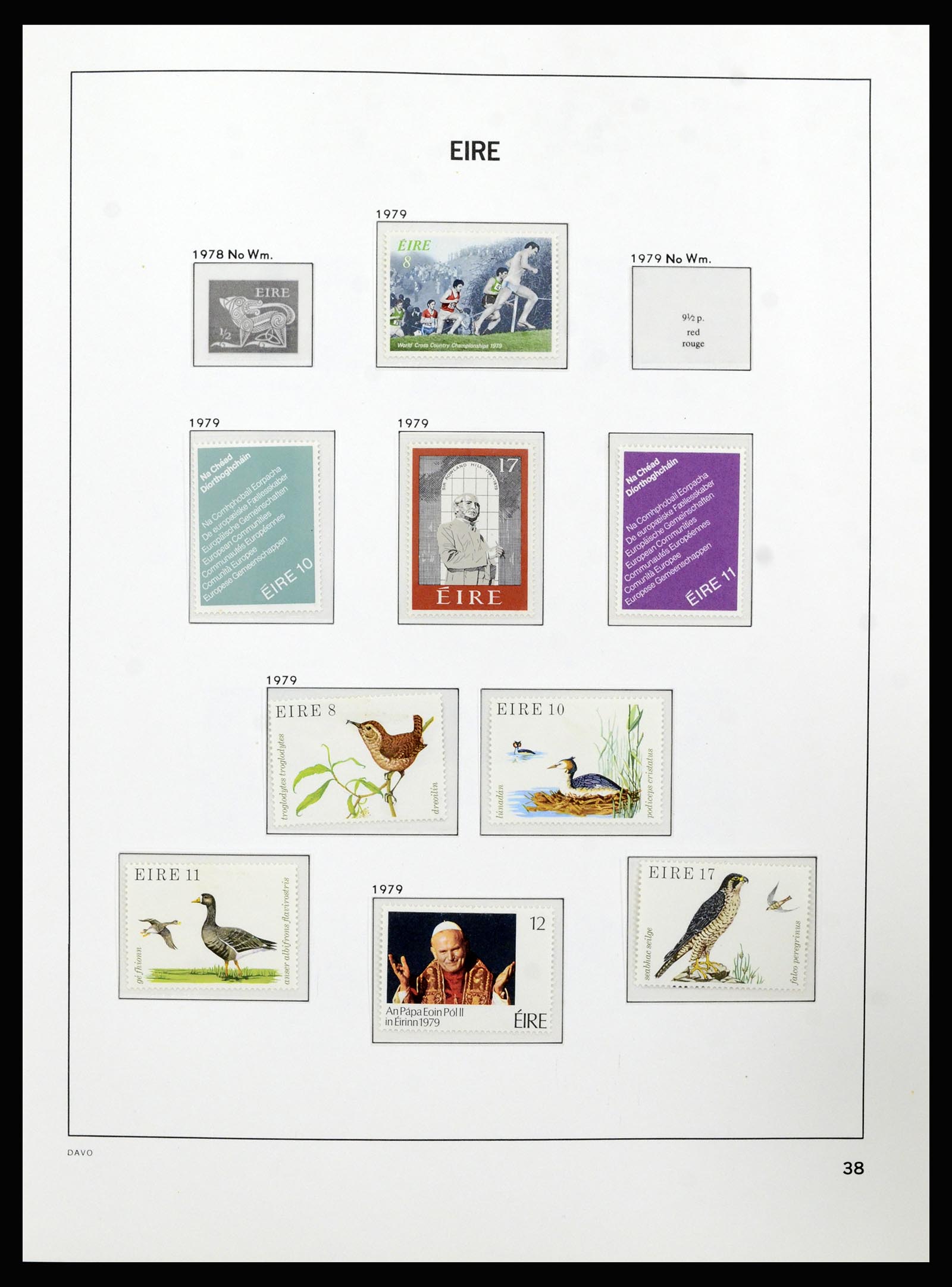 37213 037 - Postzegelverzameling 37213 Ierland 1922-1989.