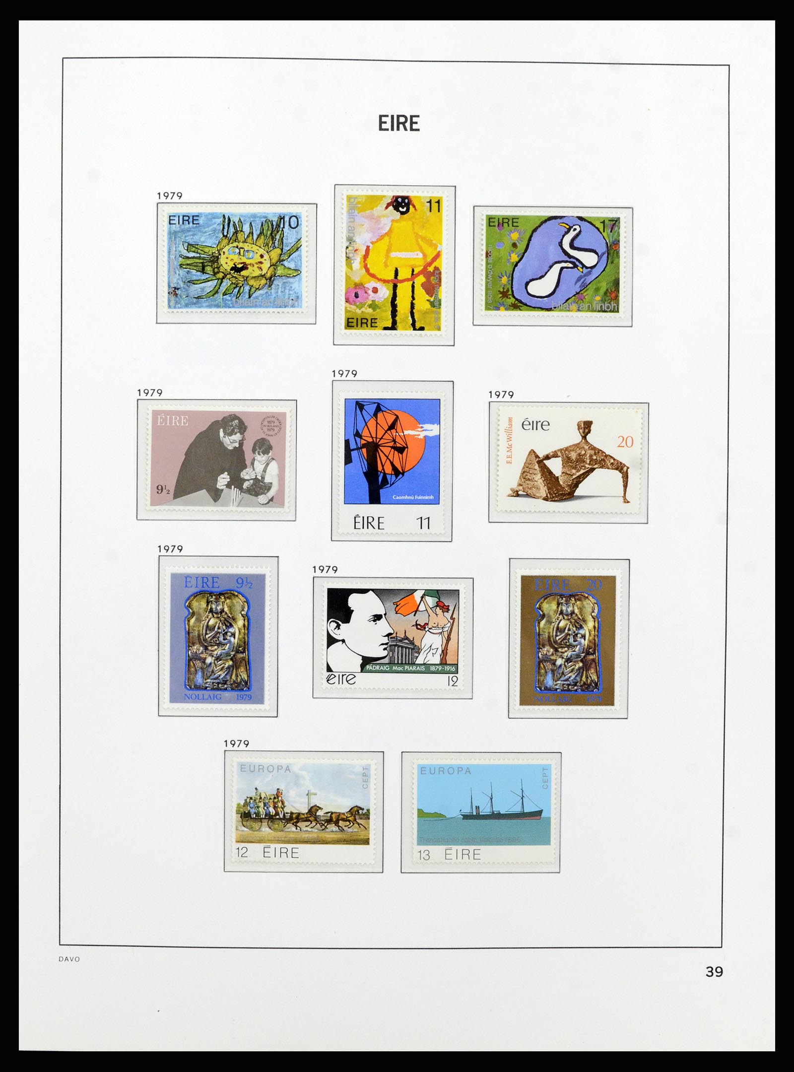 37213 038 - Postzegelverzameling 37213 Ierland 1922-1989.
