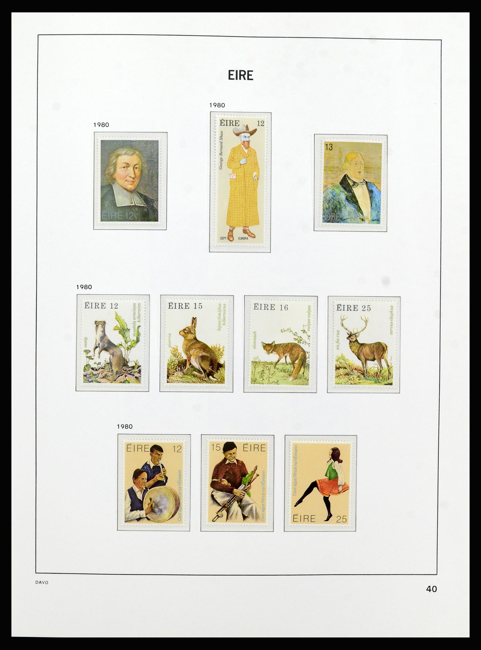 37213 039 - Postzegelverzameling 37213 Ierland 1922-1989.