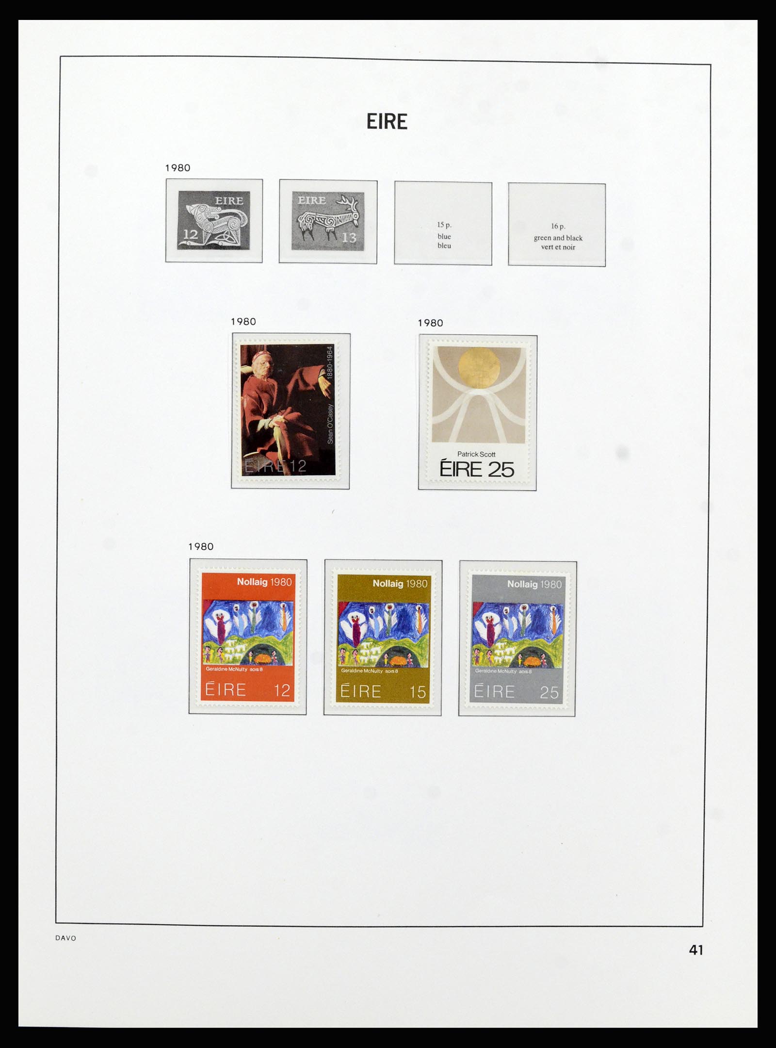 37213 040 - Postzegelverzameling 37213 Ierland 1922-1989.