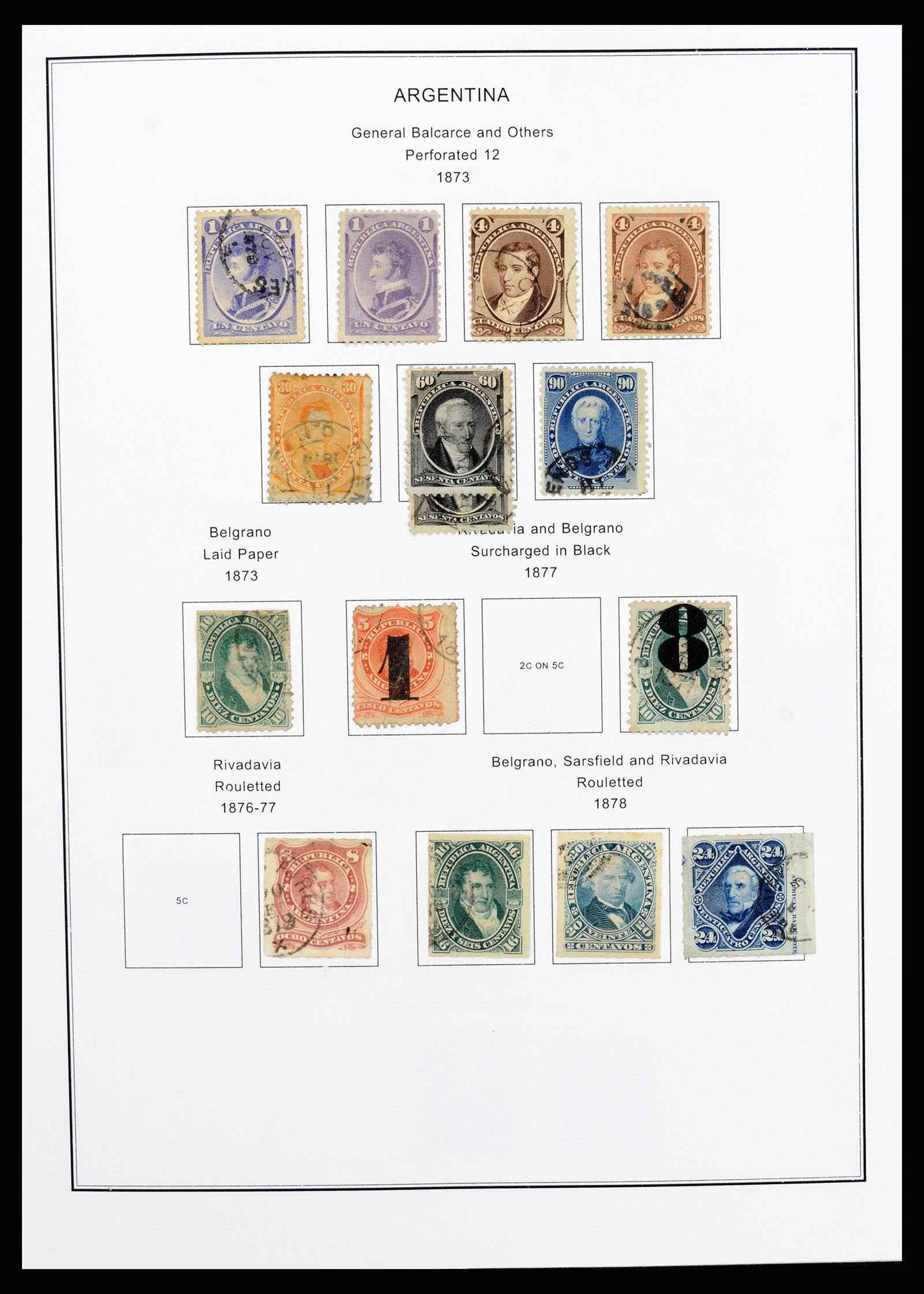 37215 005 - Postzegelverzameling 37215 Argentinië 1858-2003.
