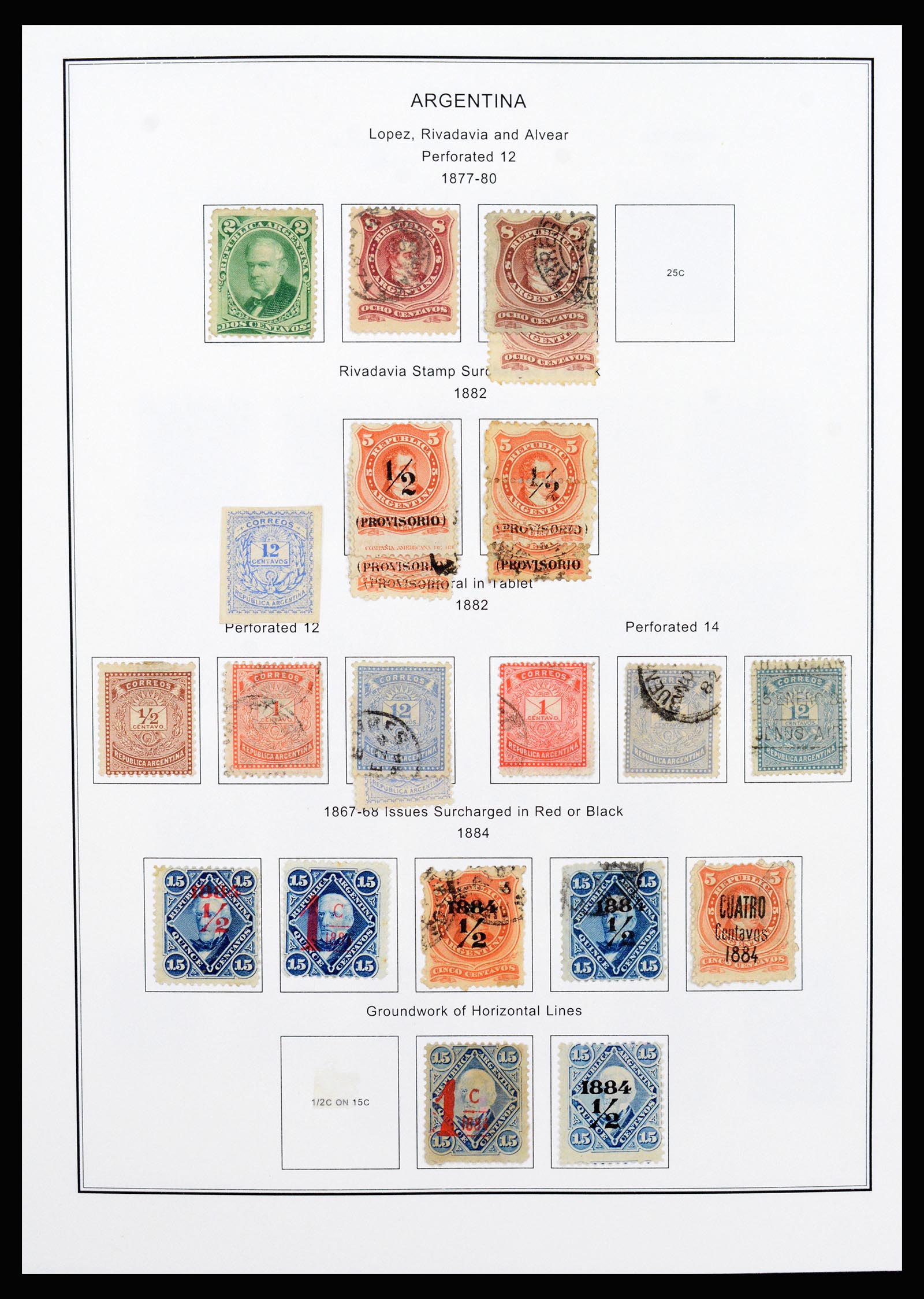 37215 006 - Postzegelverzameling 37215 Argentinië 1858-2003.