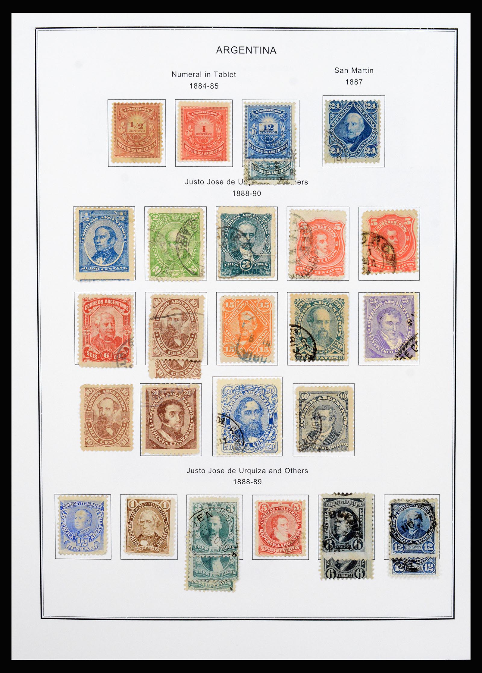 37215 007 - Postzegelverzameling 37215 Argentinië 1858-2003.