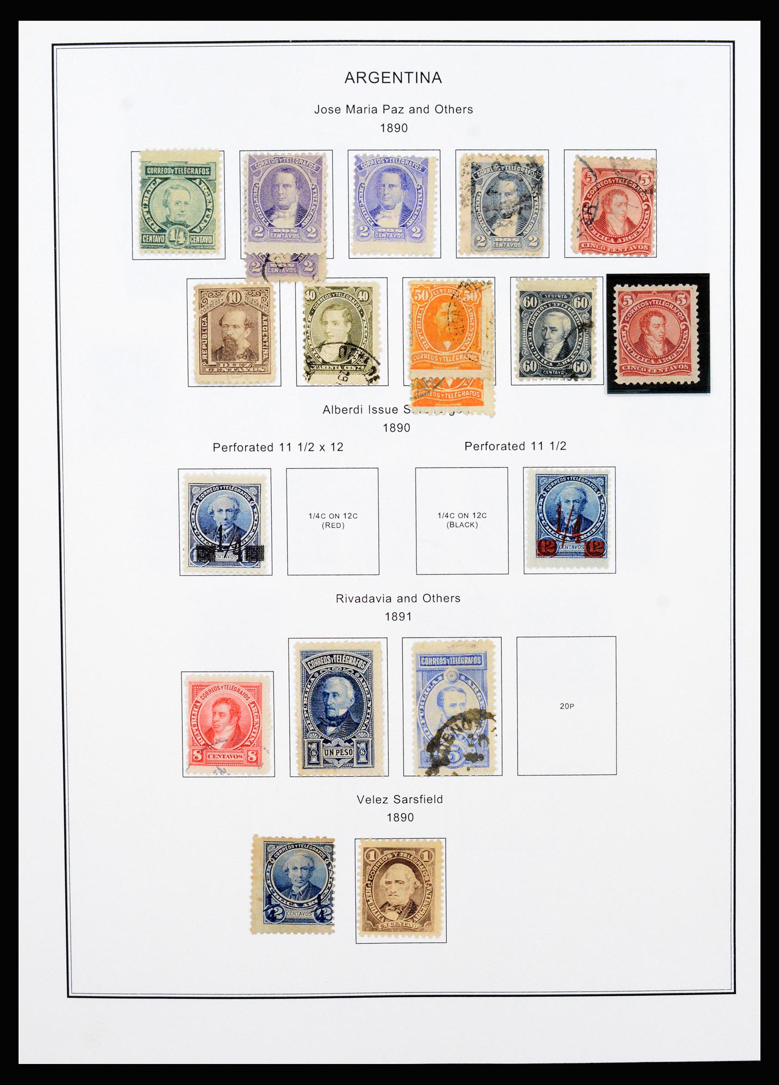 37215 008 - Postzegelverzameling 37215 Argentinië 1858-2003.