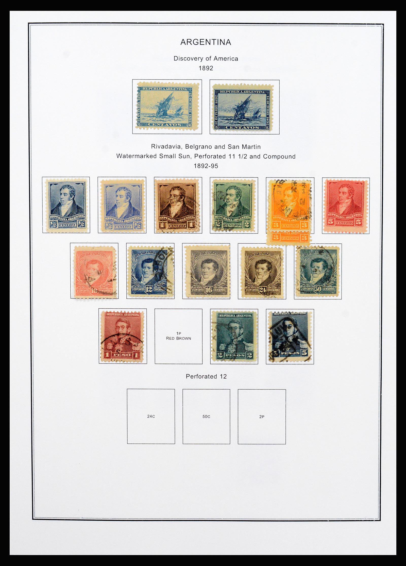 37215 010 - Postzegelverzameling 37215 Argentinië 1858-2003.