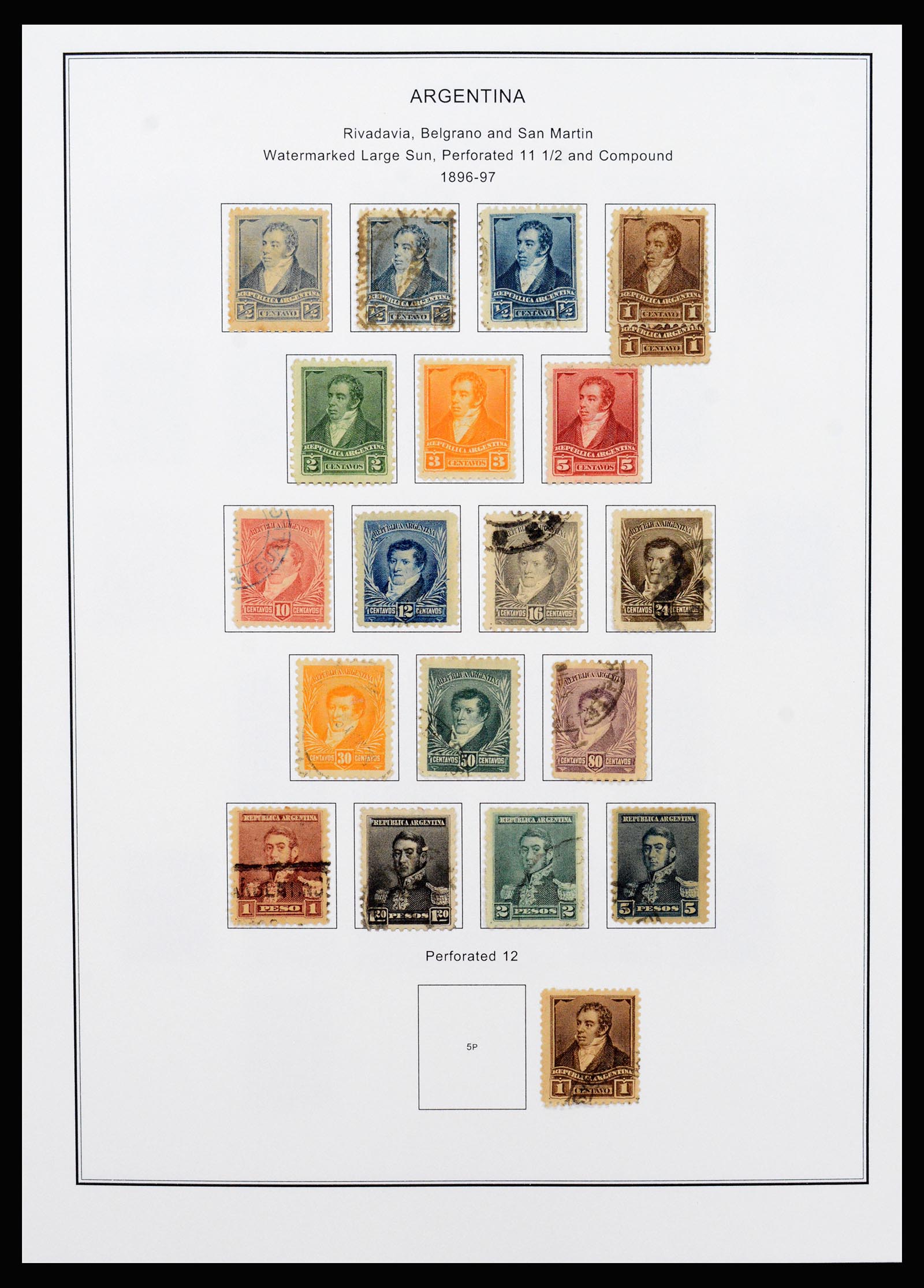 37215 011 - Postzegelverzameling 37215 Argentinië 1858-2003.