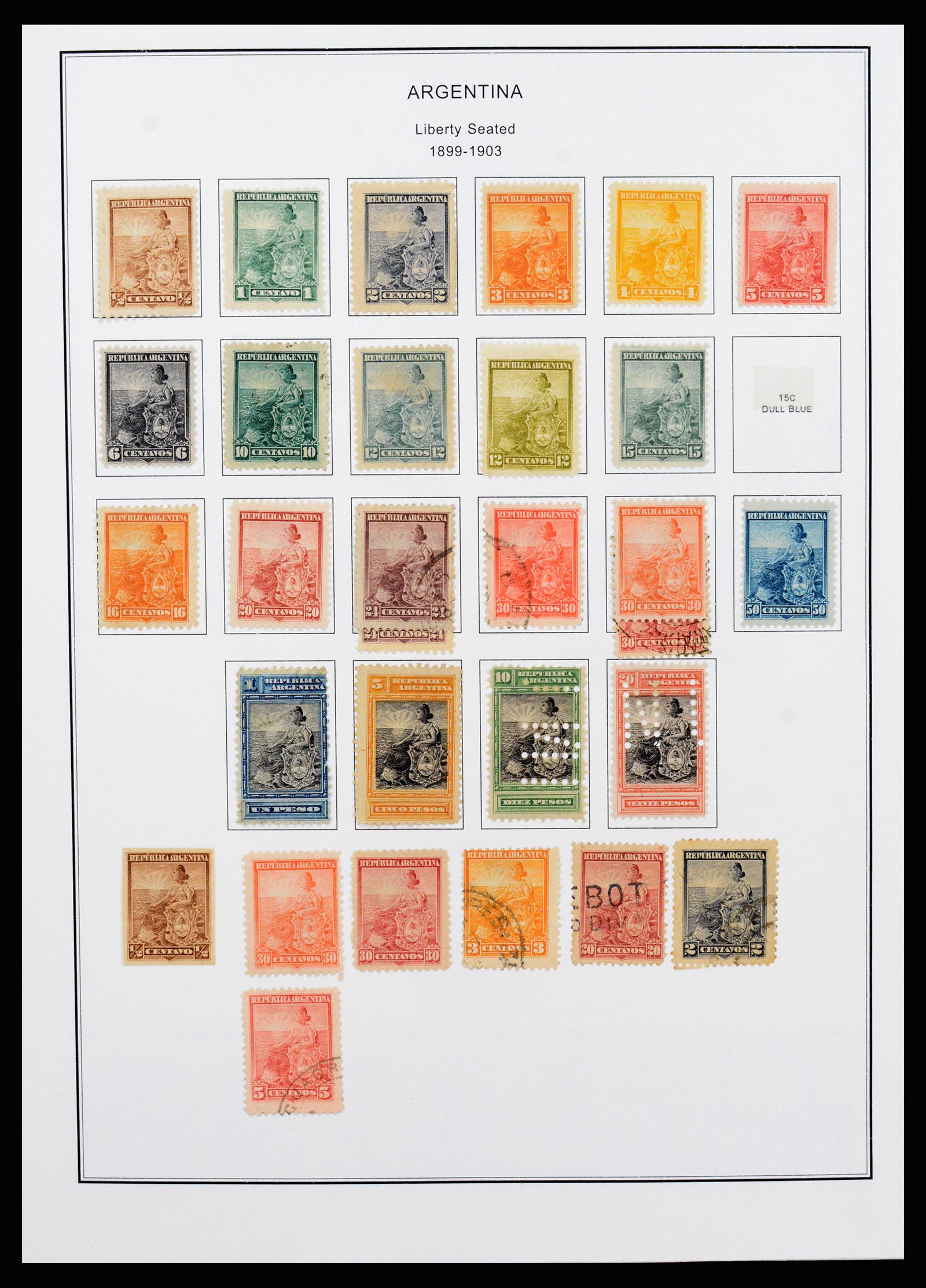 37215 012 - Postzegelverzameling 37215 Argentinië 1858-2003.