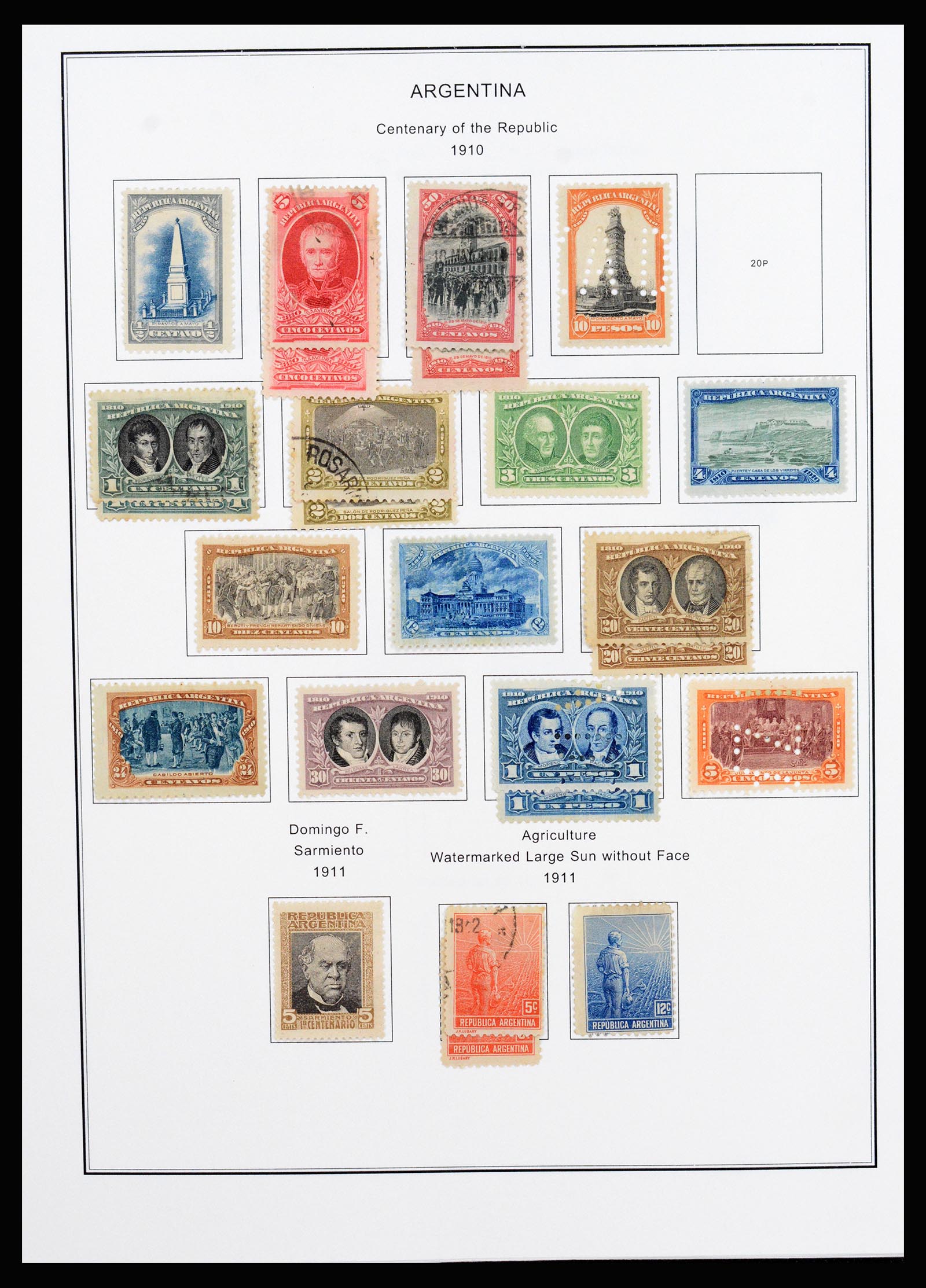 37215 014 - Postzegelverzameling 37215 Argentinië 1858-2003.