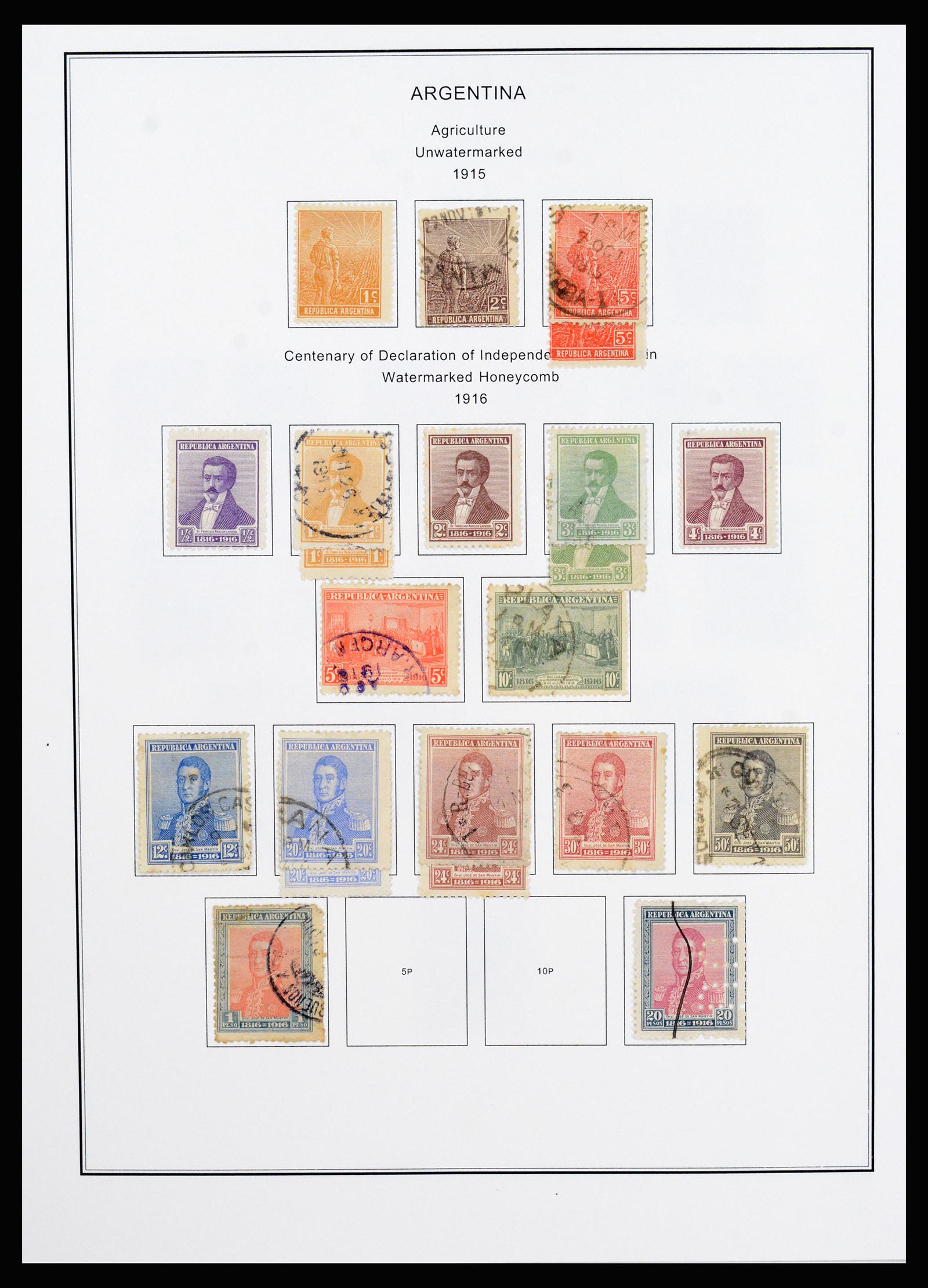 37215 017 - Postzegelverzameling 37215 Argentinië 1858-2003.