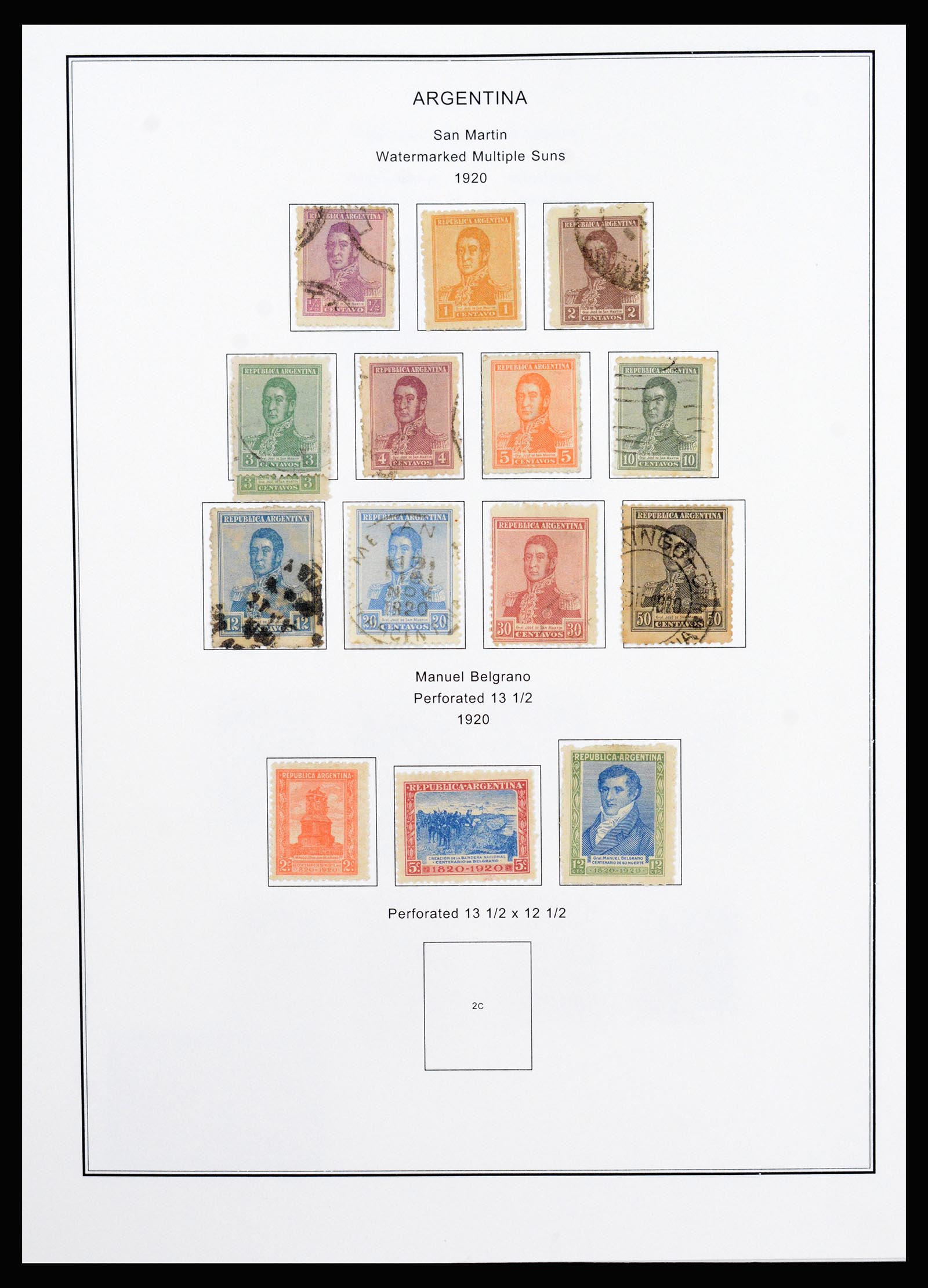 37215 020 - Postzegelverzameling 37215 Argentinië 1858-2003.