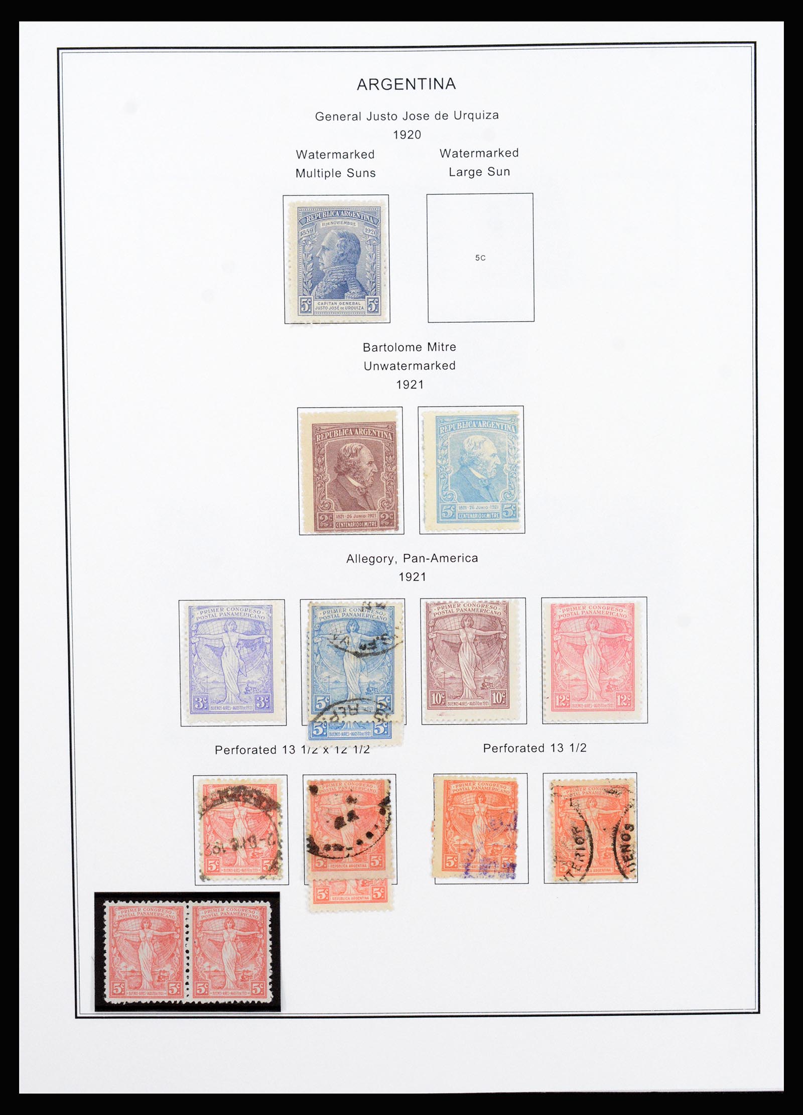 37215 021 - Postzegelverzameling 37215 Argentinië 1858-2003.