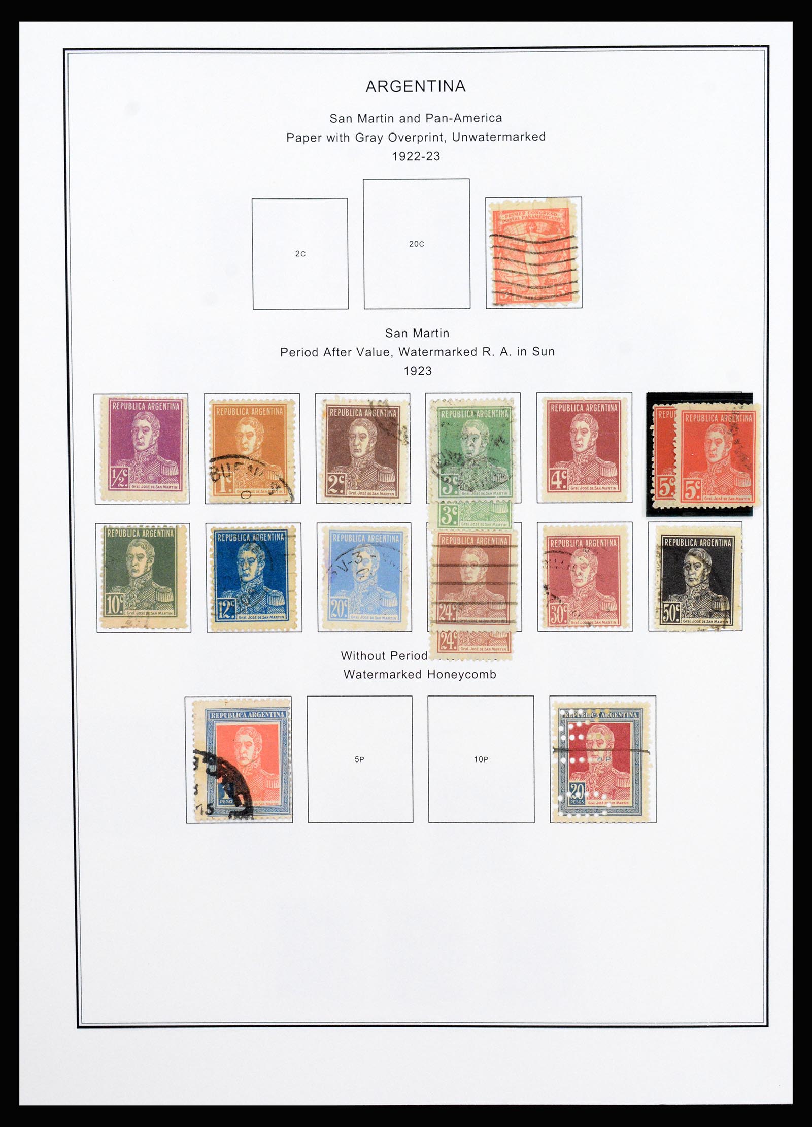 37215 023 - Postzegelverzameling 37215 Argentinië 1858-2003.