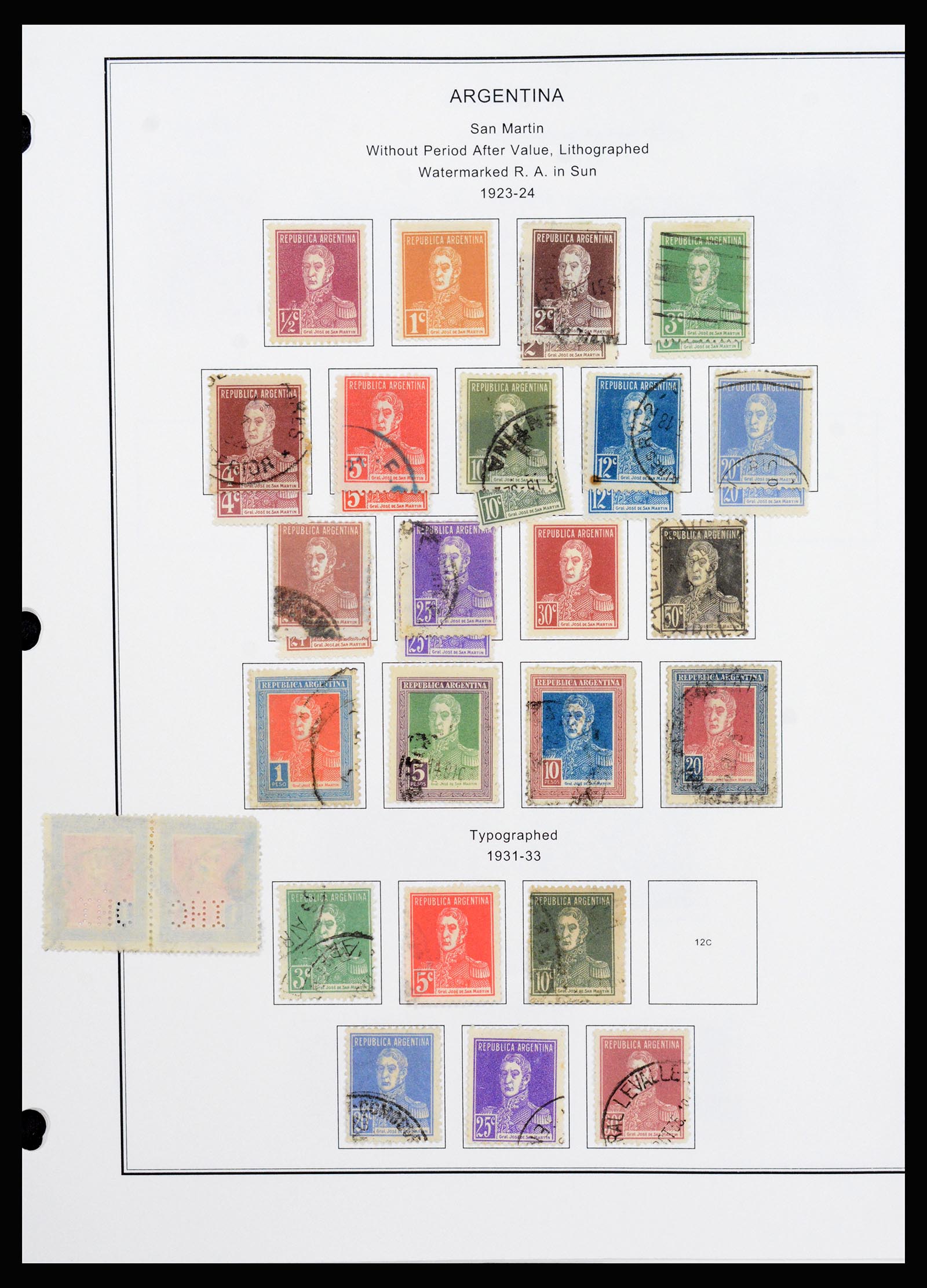 37215 024 - Postzegelverzameling 37215 Argentinië 1858-2003.