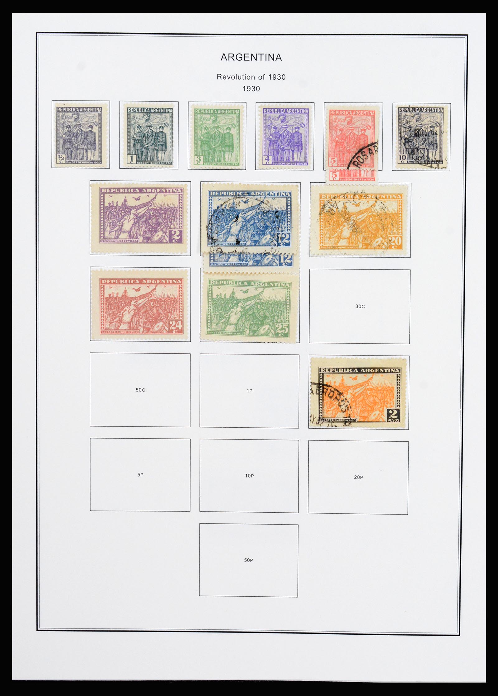 37215 026 - Postzegelverzameling 37215 Argentinië 1858-2003.
