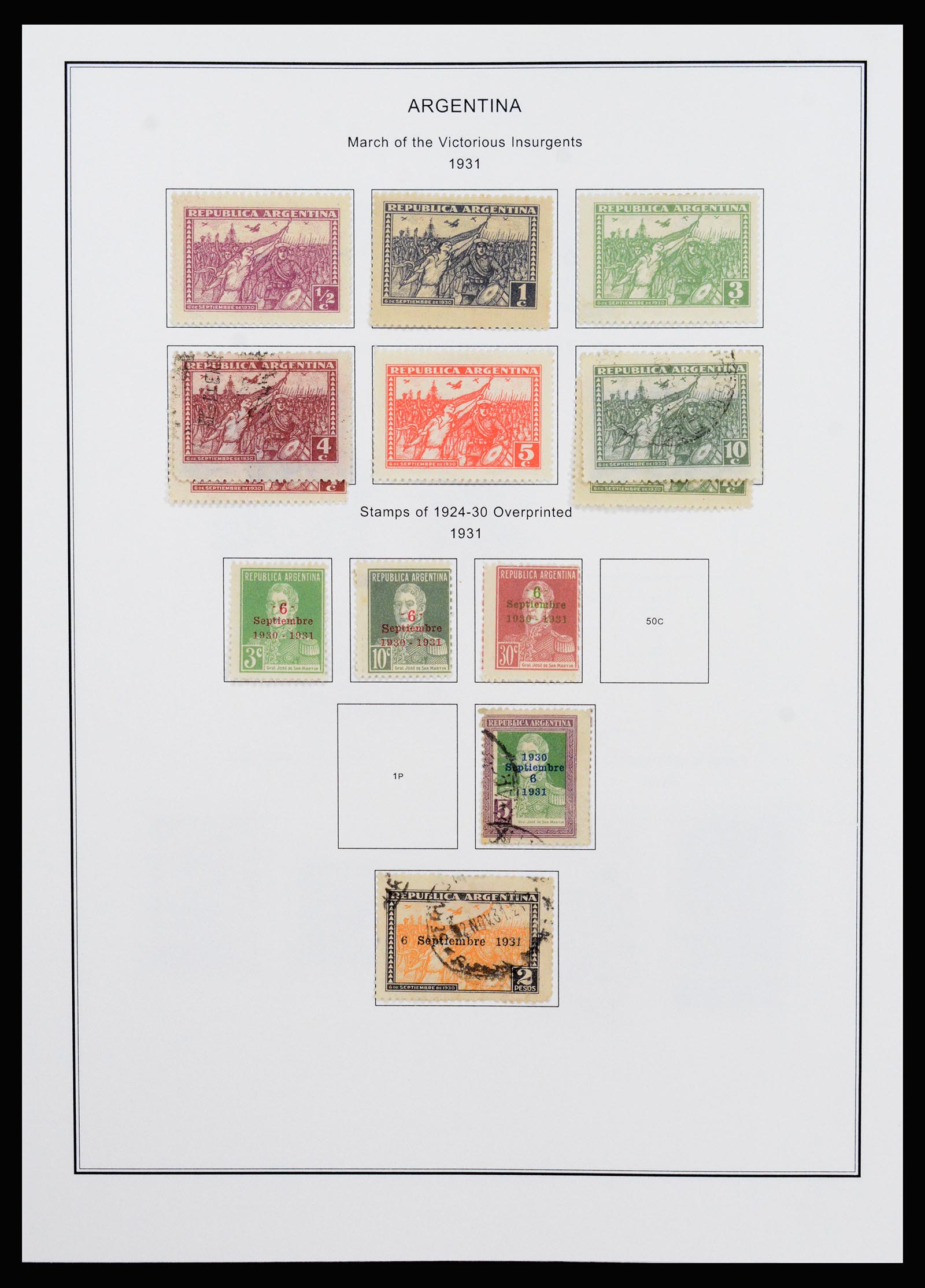 37215 027 - Postzegelverzameling 37215 Argentinië 1858-2003.