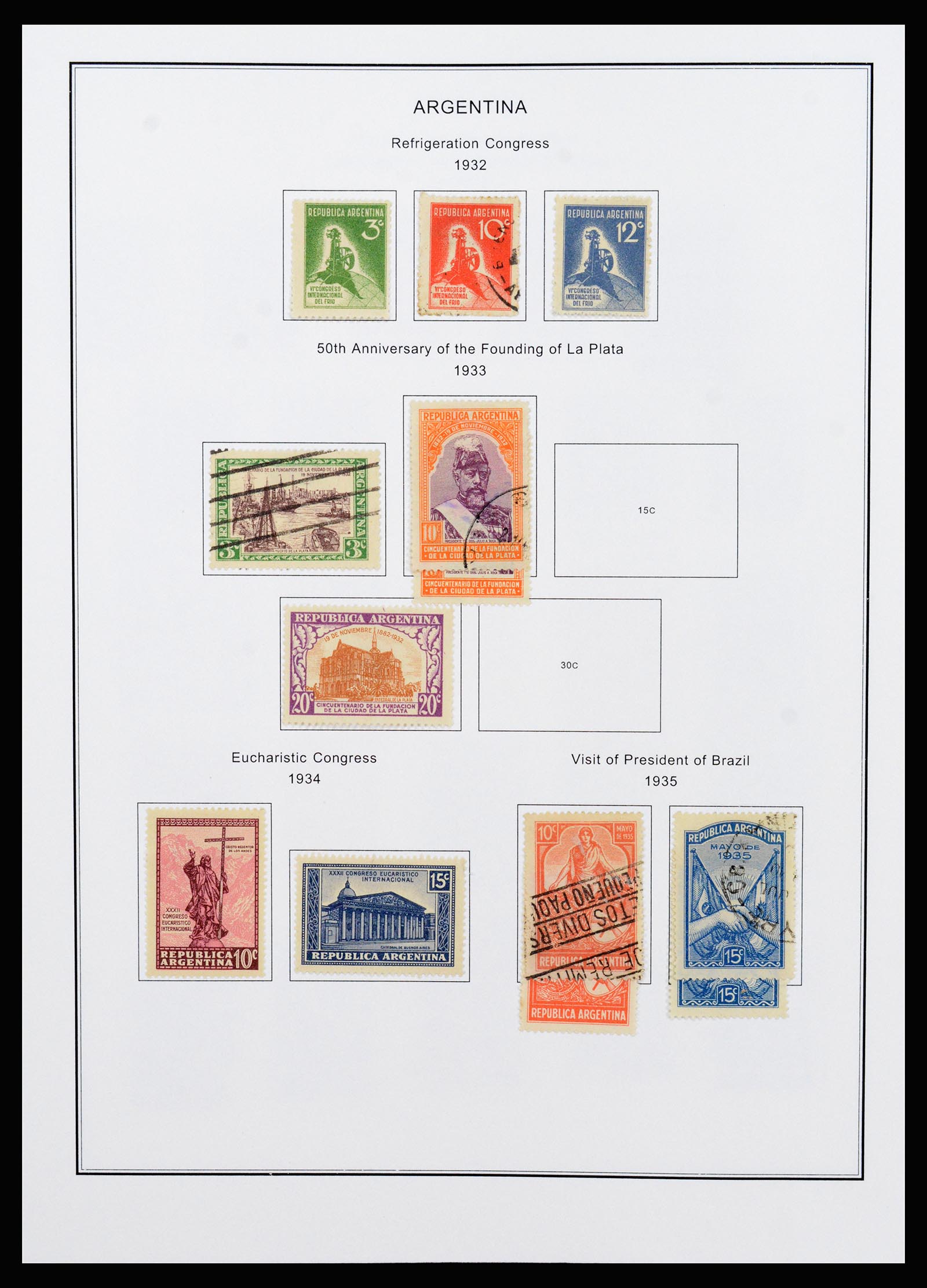 37215 028 - Postzegelverzameling 37215 Argentinië 1858-2003.