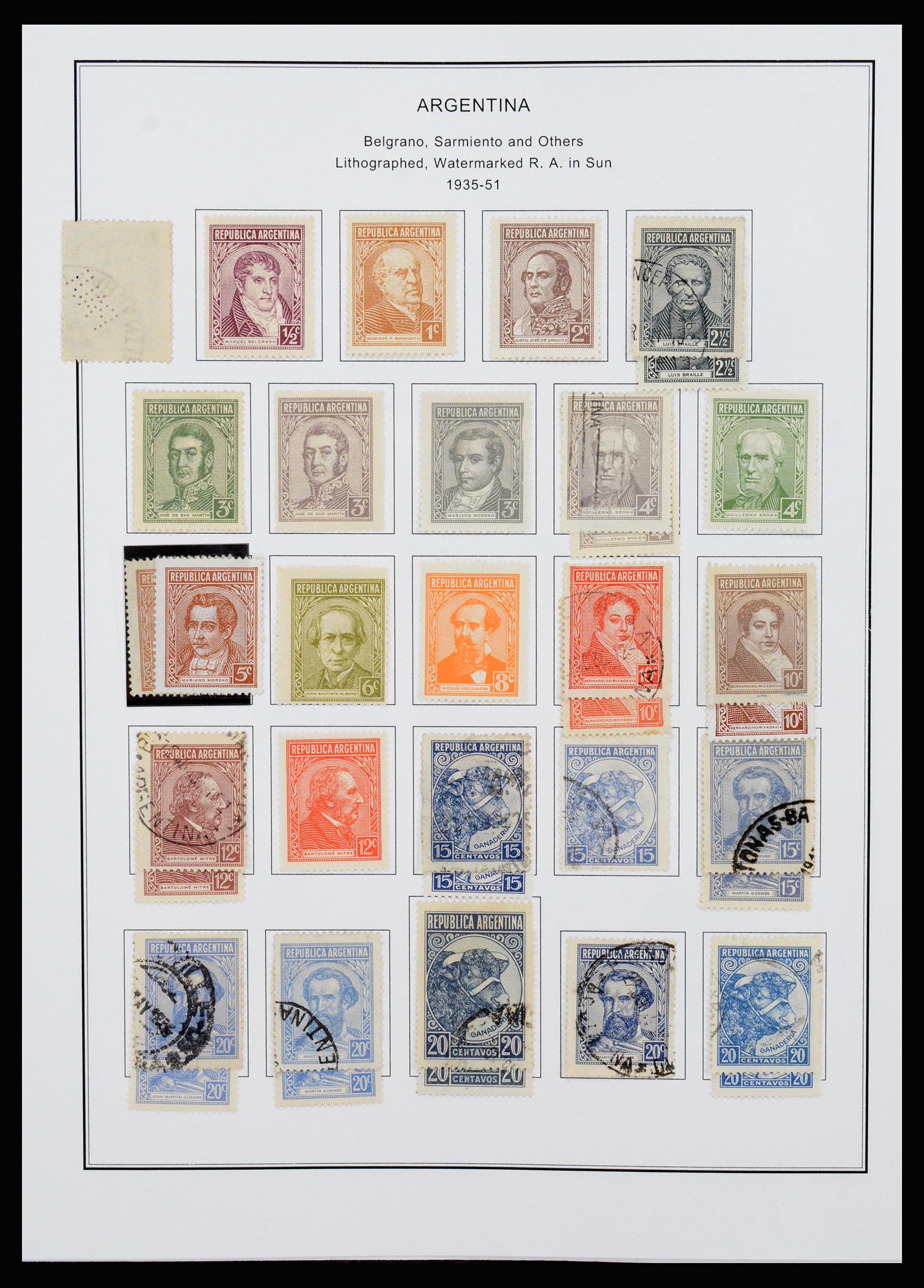 37215 029 - Postzegelverzameling 37215 Argentinië 1858-2003.