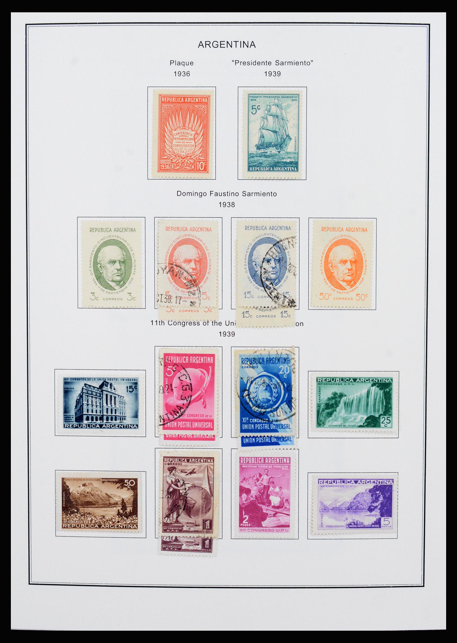 37215 031 - Postzegelverzameling 37215 Argentinië 1858-2003.