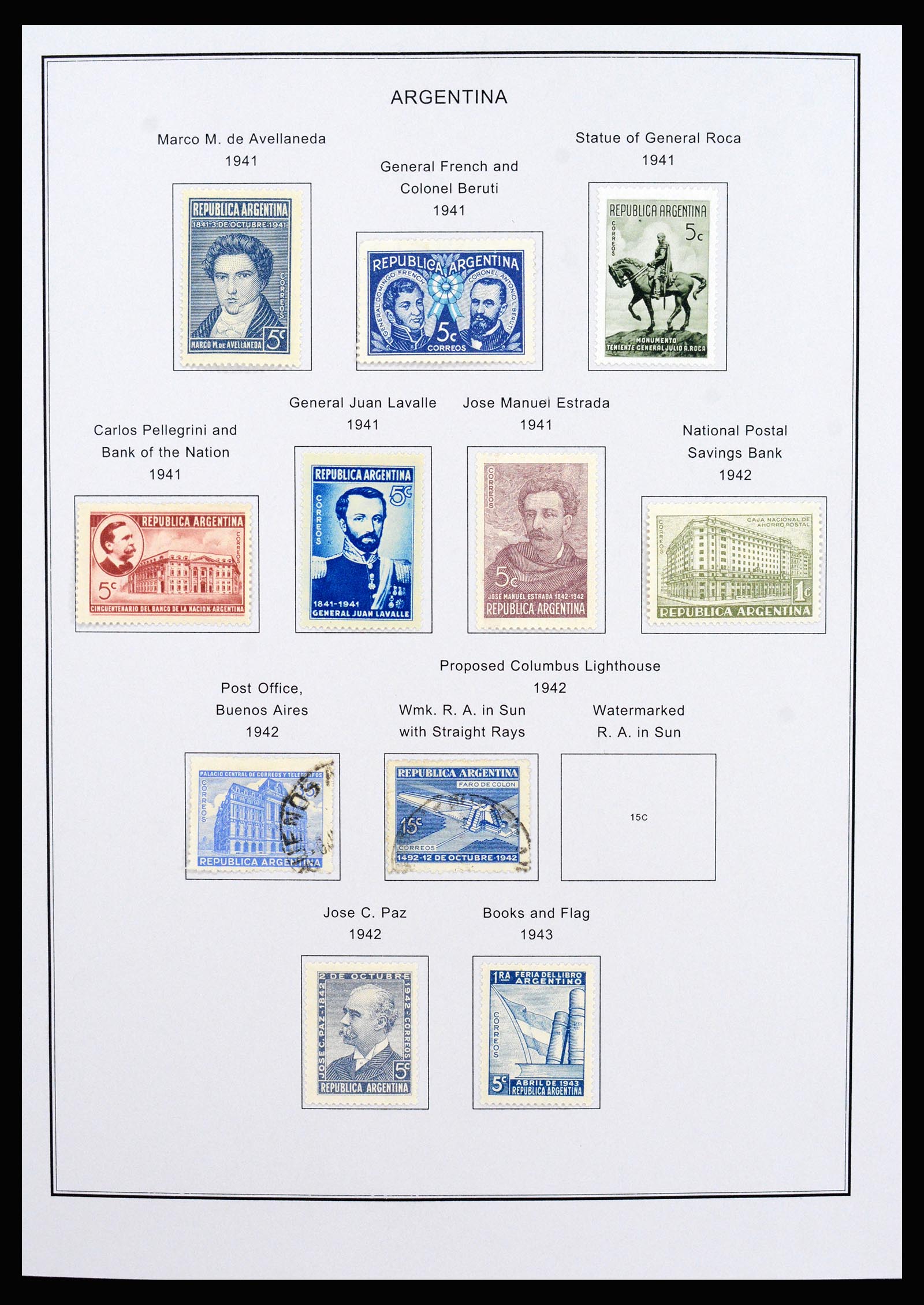 37215 035 - Postzegelverzameling 37215 Argentinië 1858-2003.